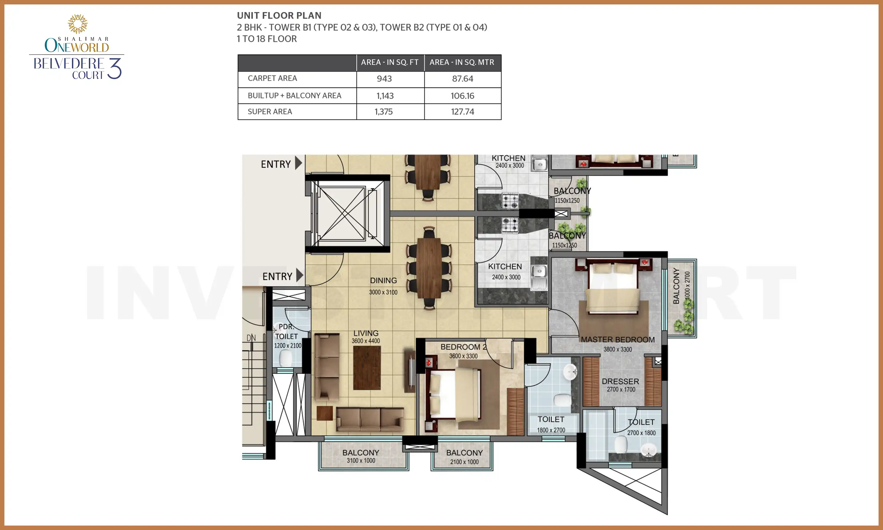 1375 Sqft