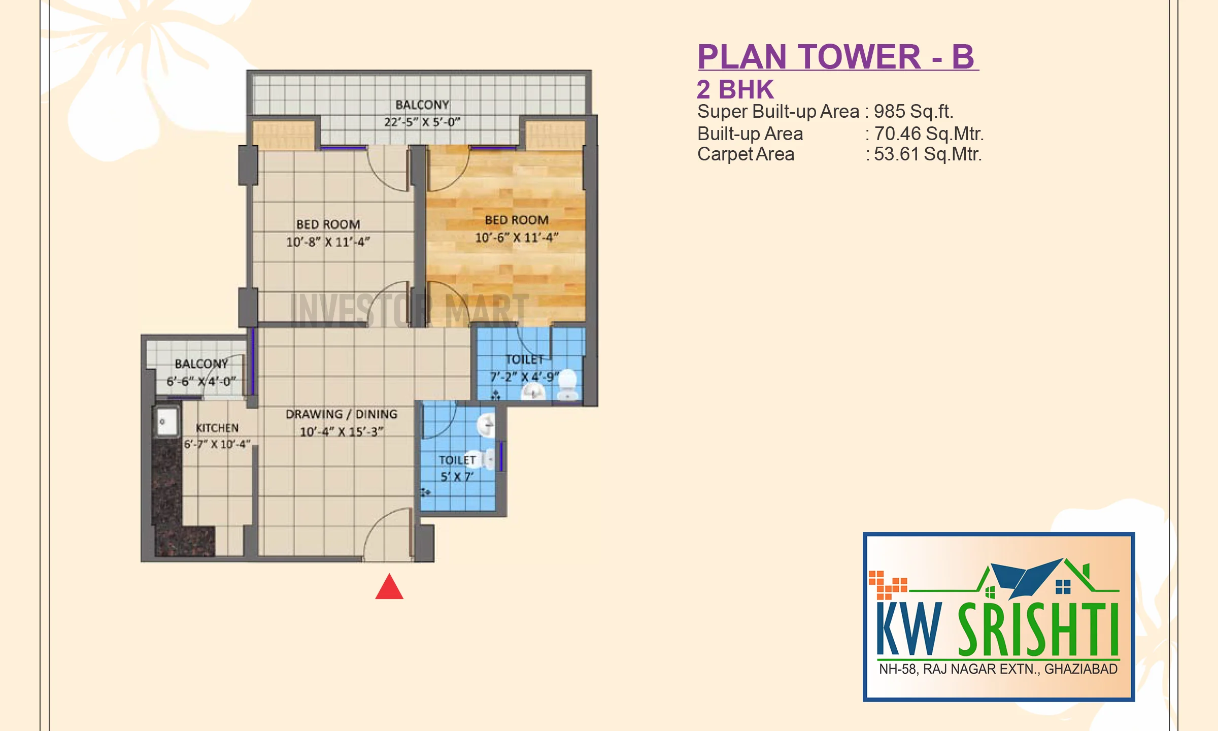 985 Sqft