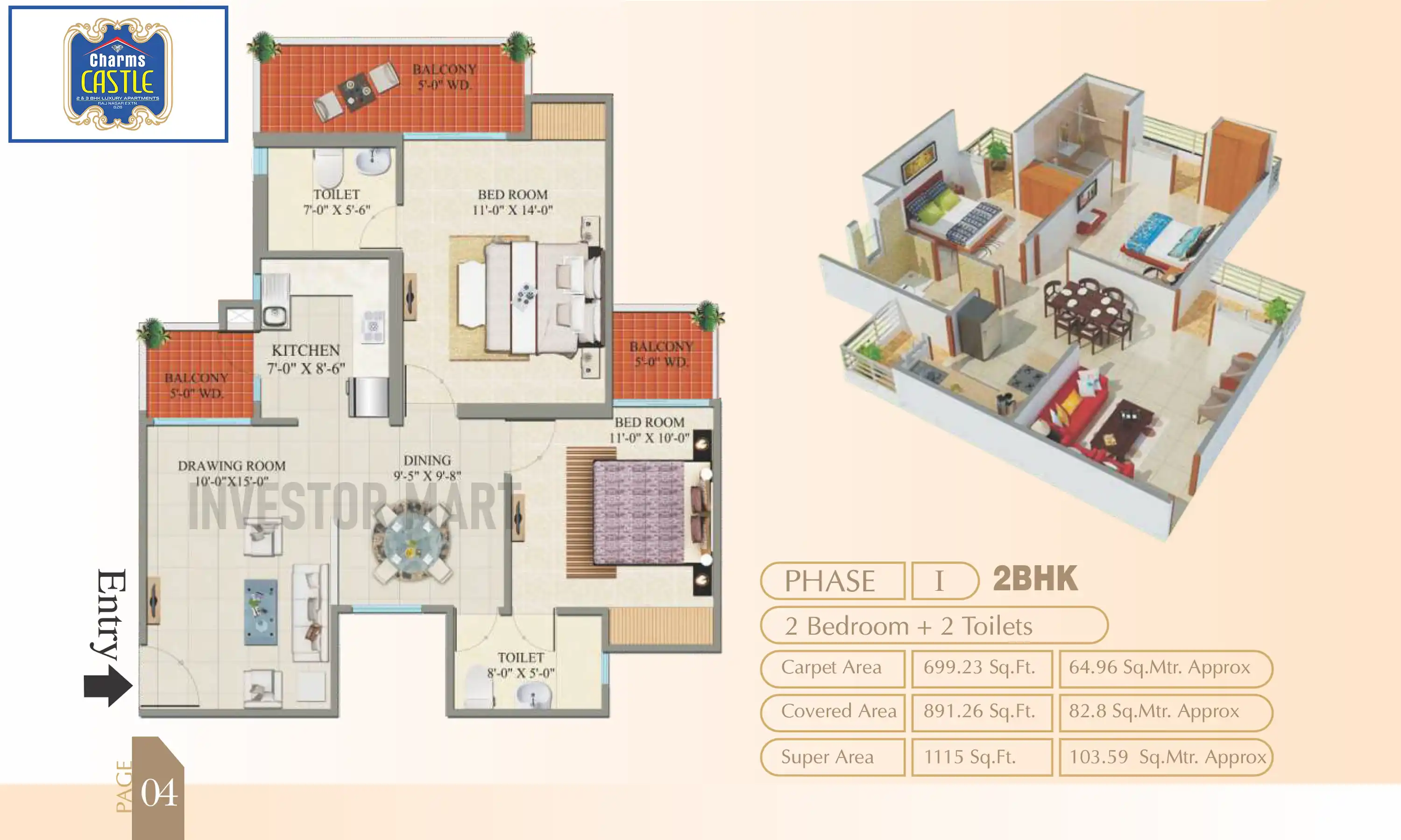 1115 Sqft