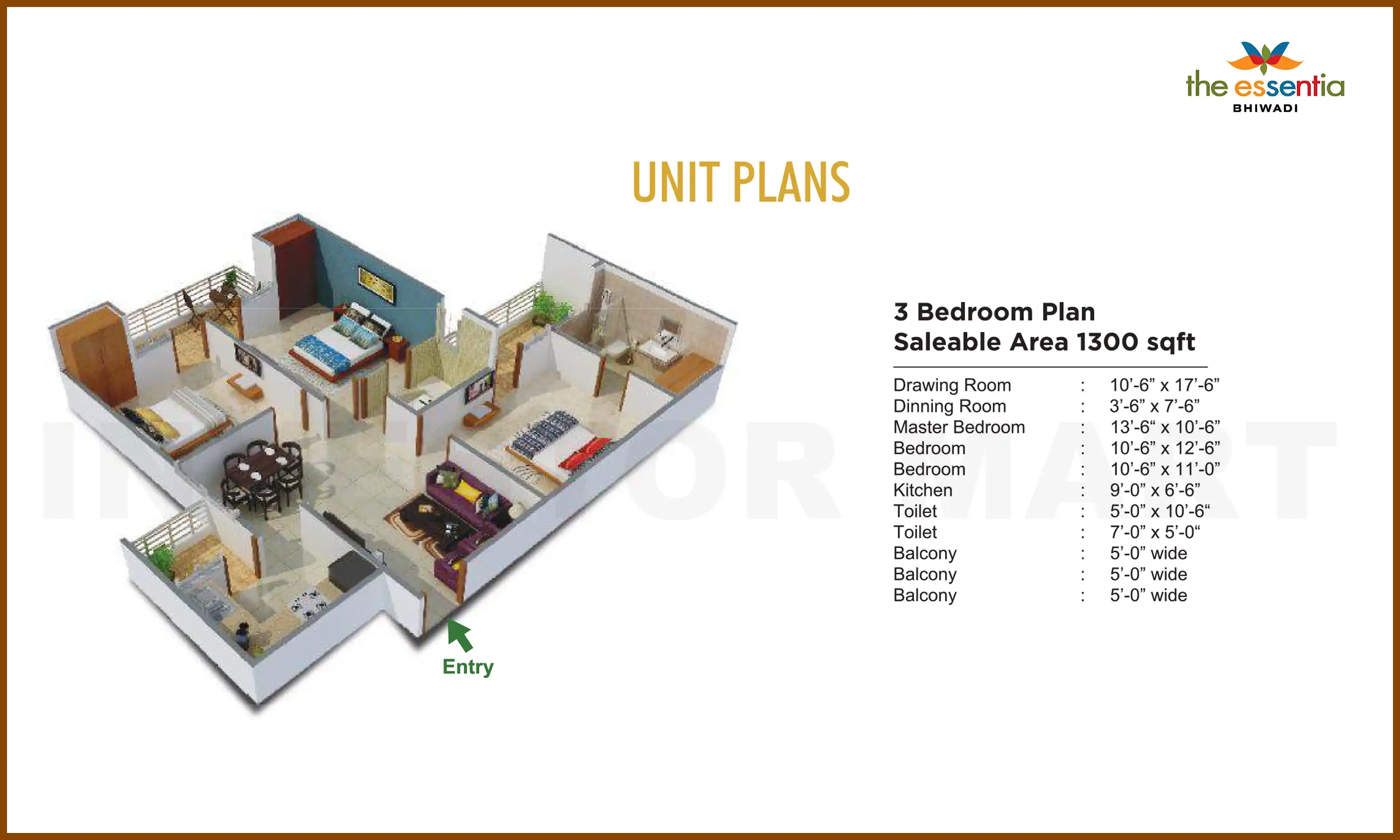 1300 Sqft
