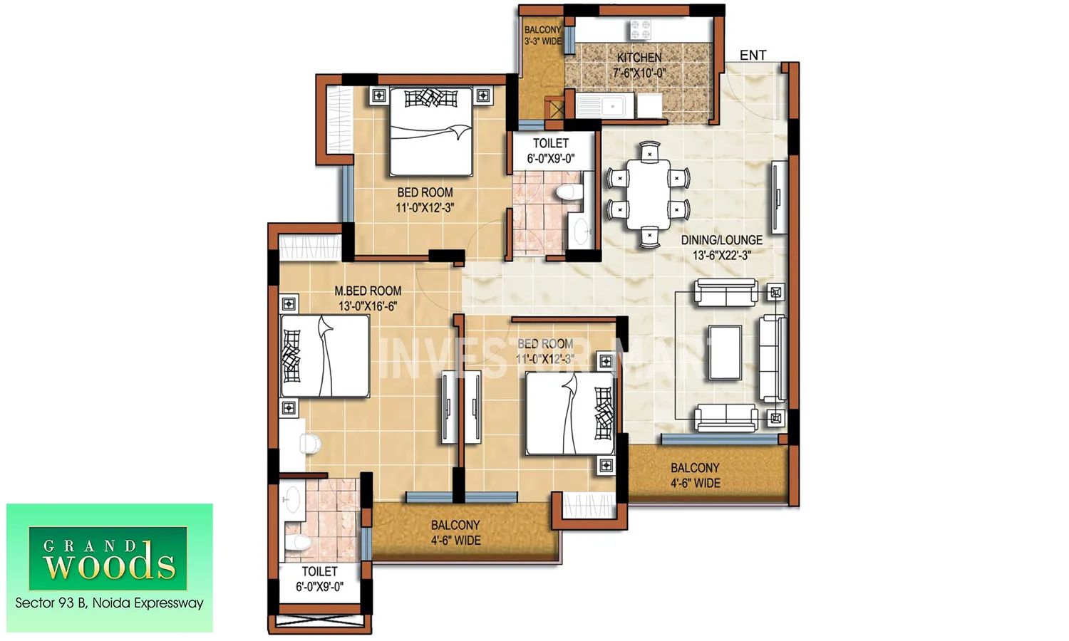 1600 Sqft