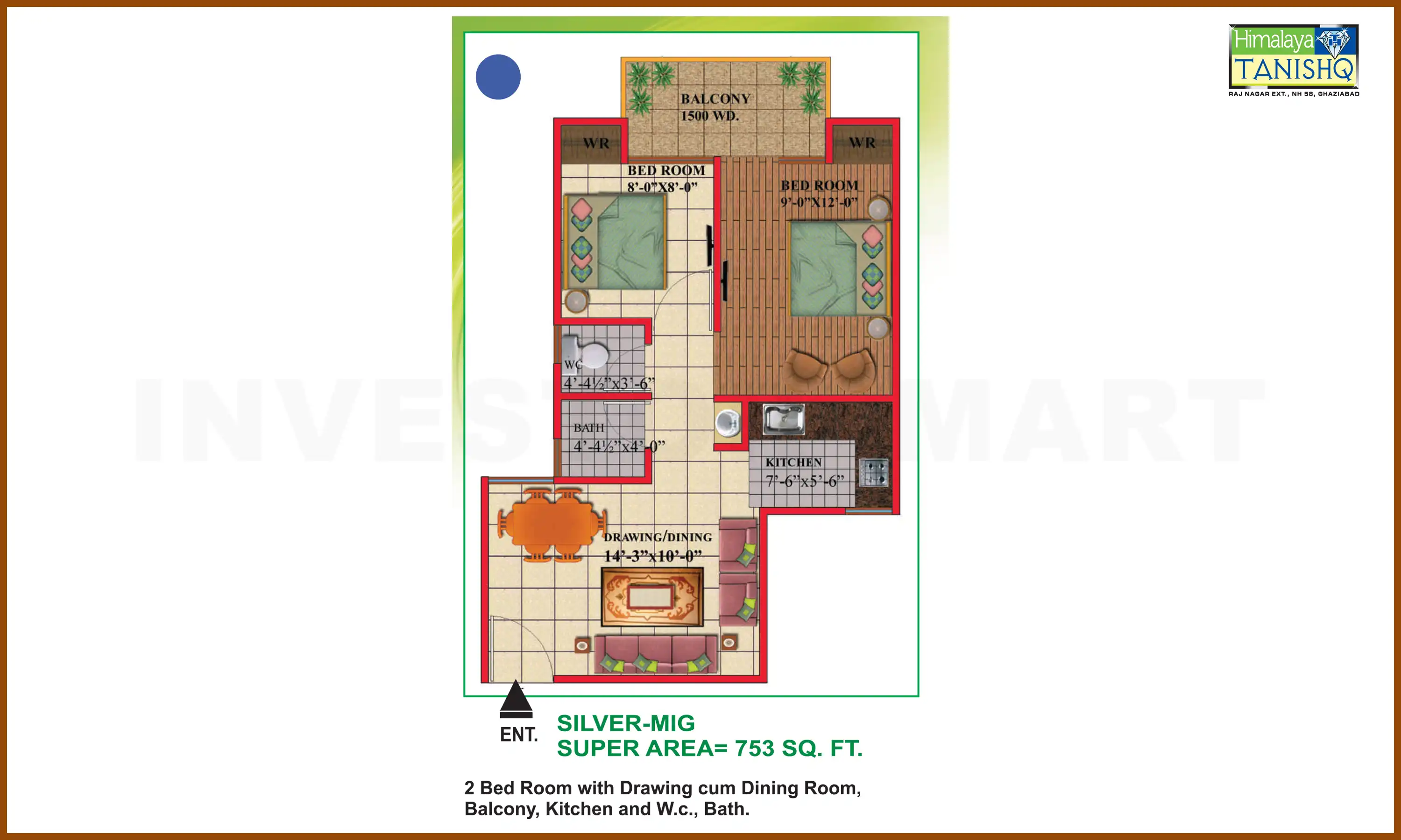 753 Sqft