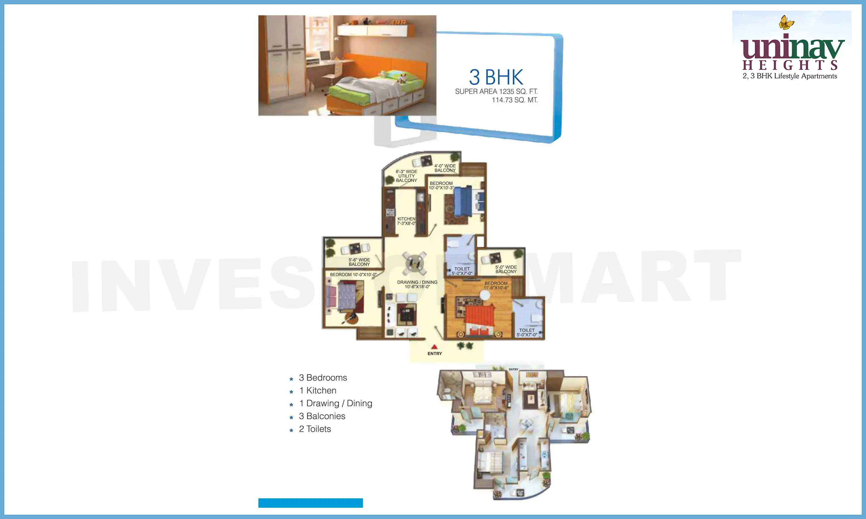 1235 Sqft
