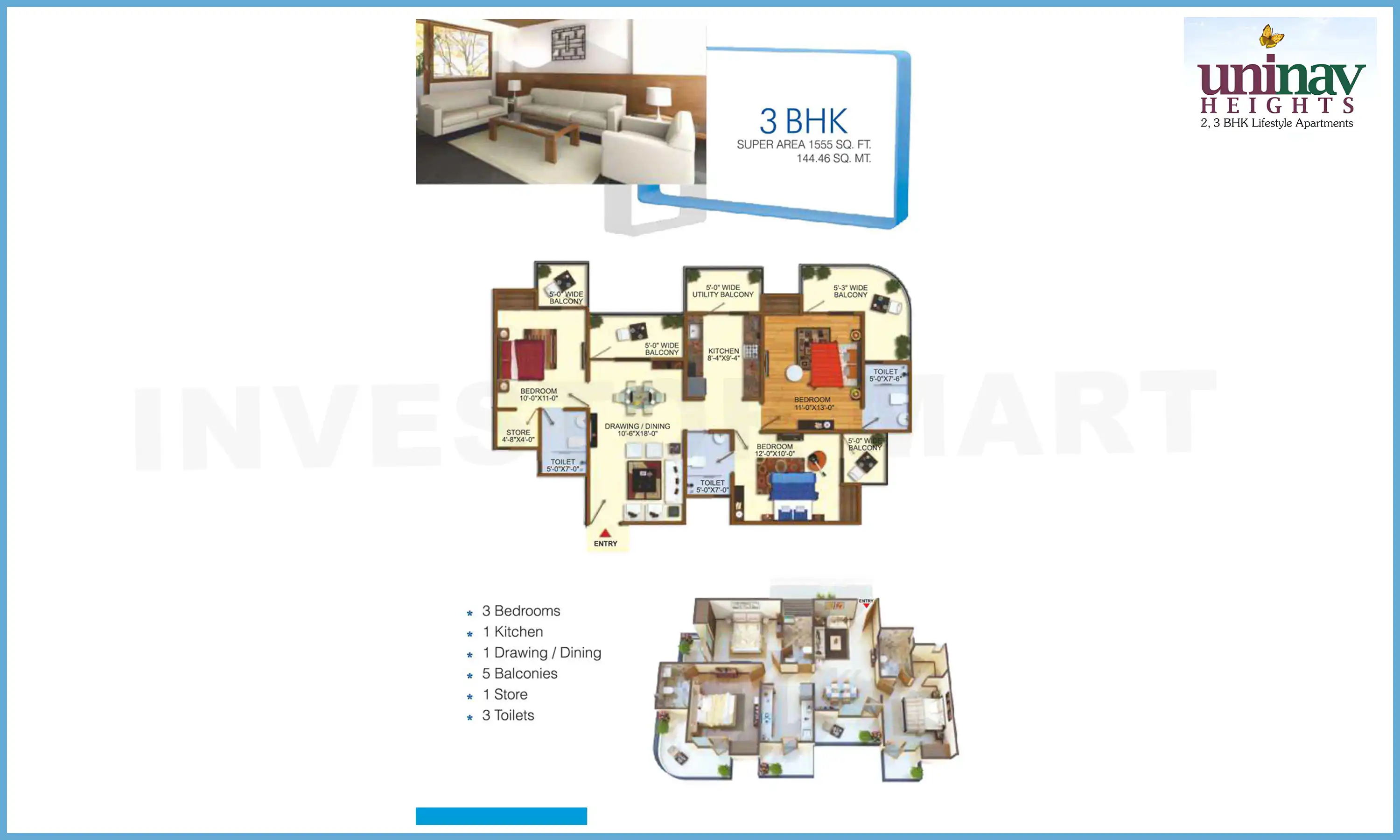 1555 Sqft