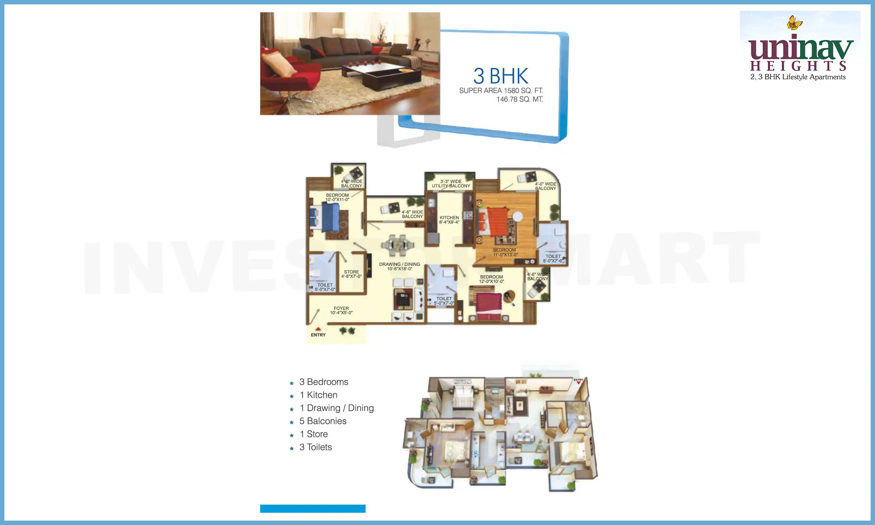 1580 Sqft