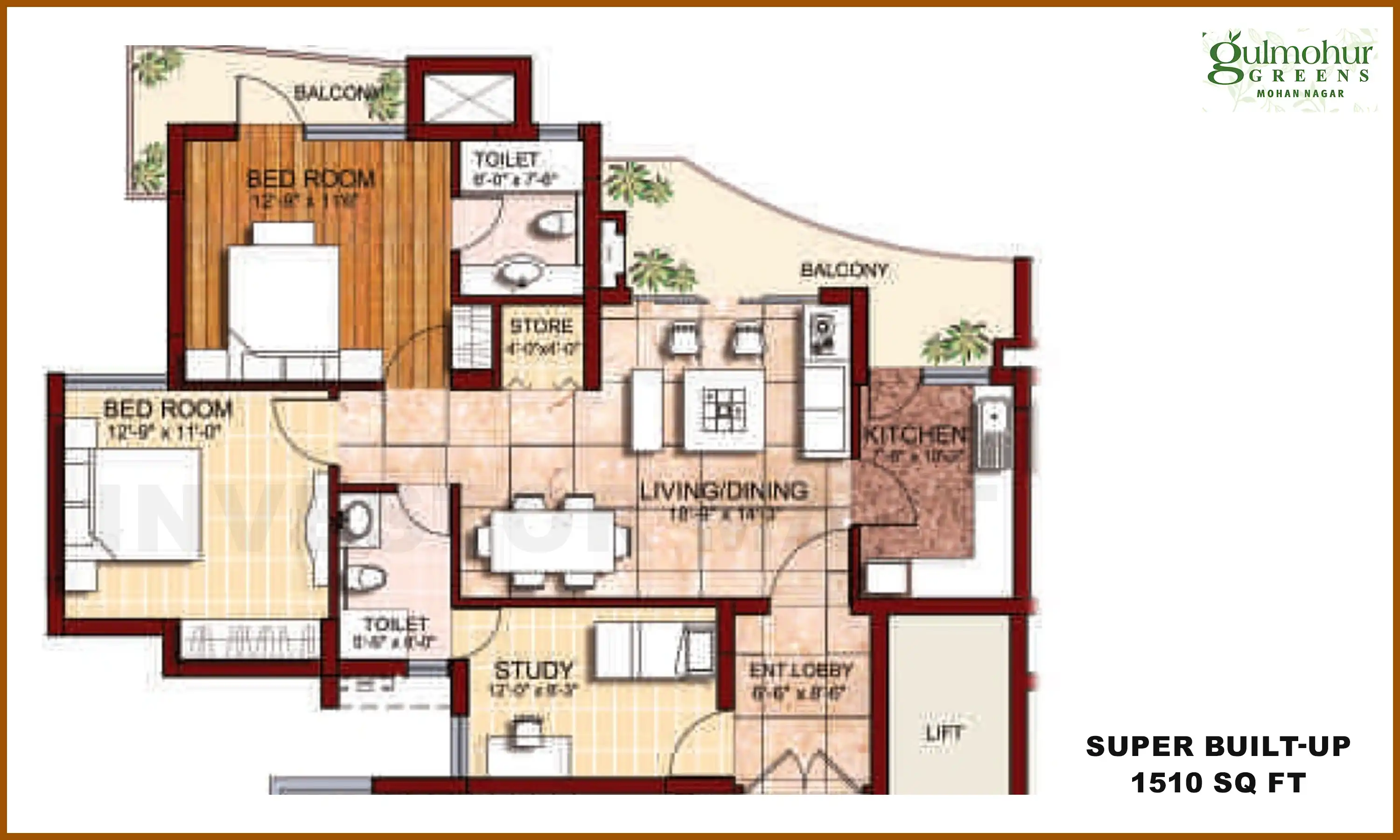 1510 Sqft