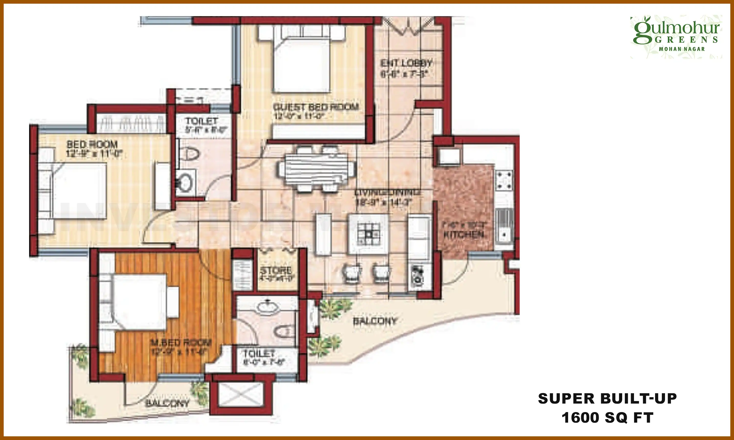 1600 Sqft