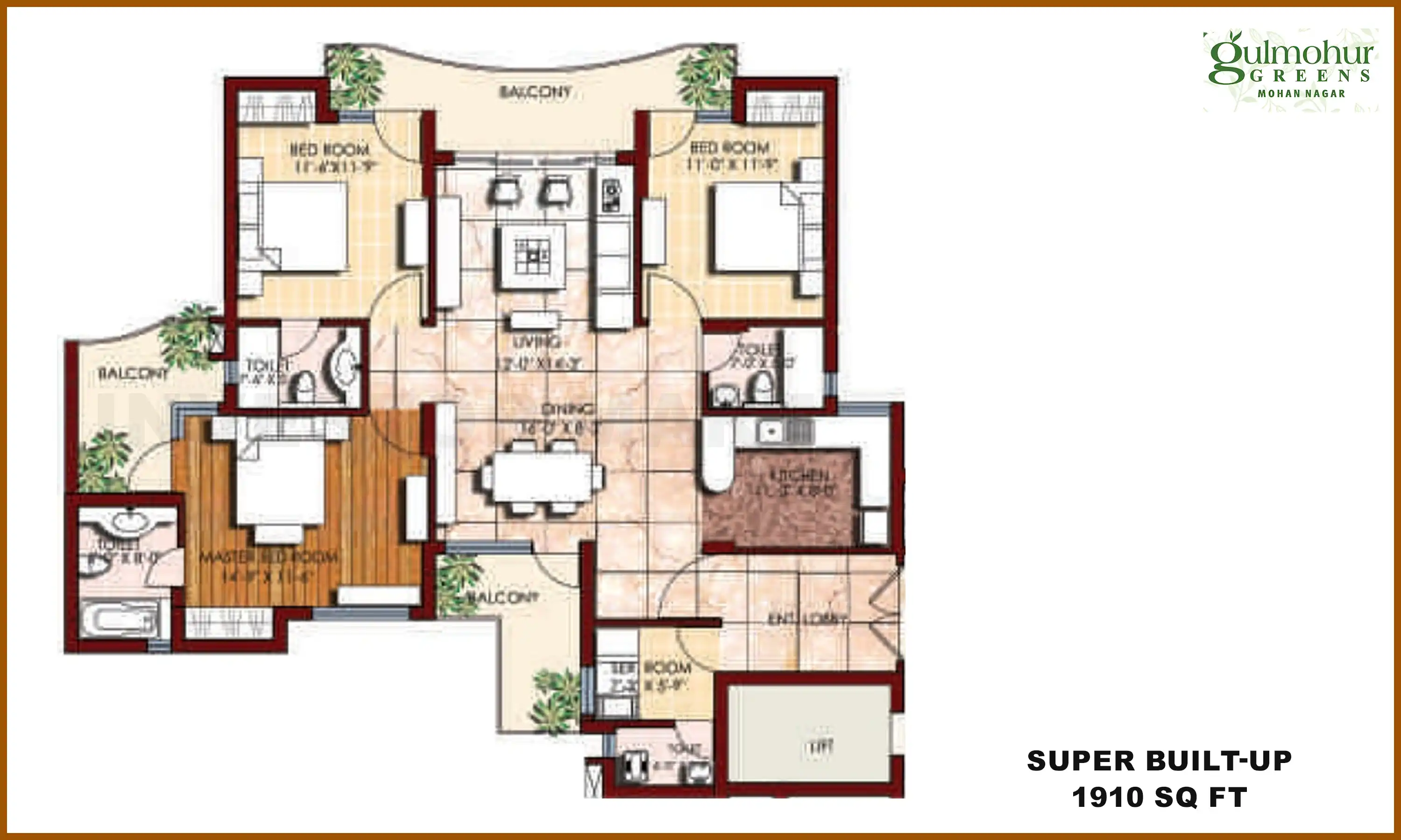 1910 Sqft