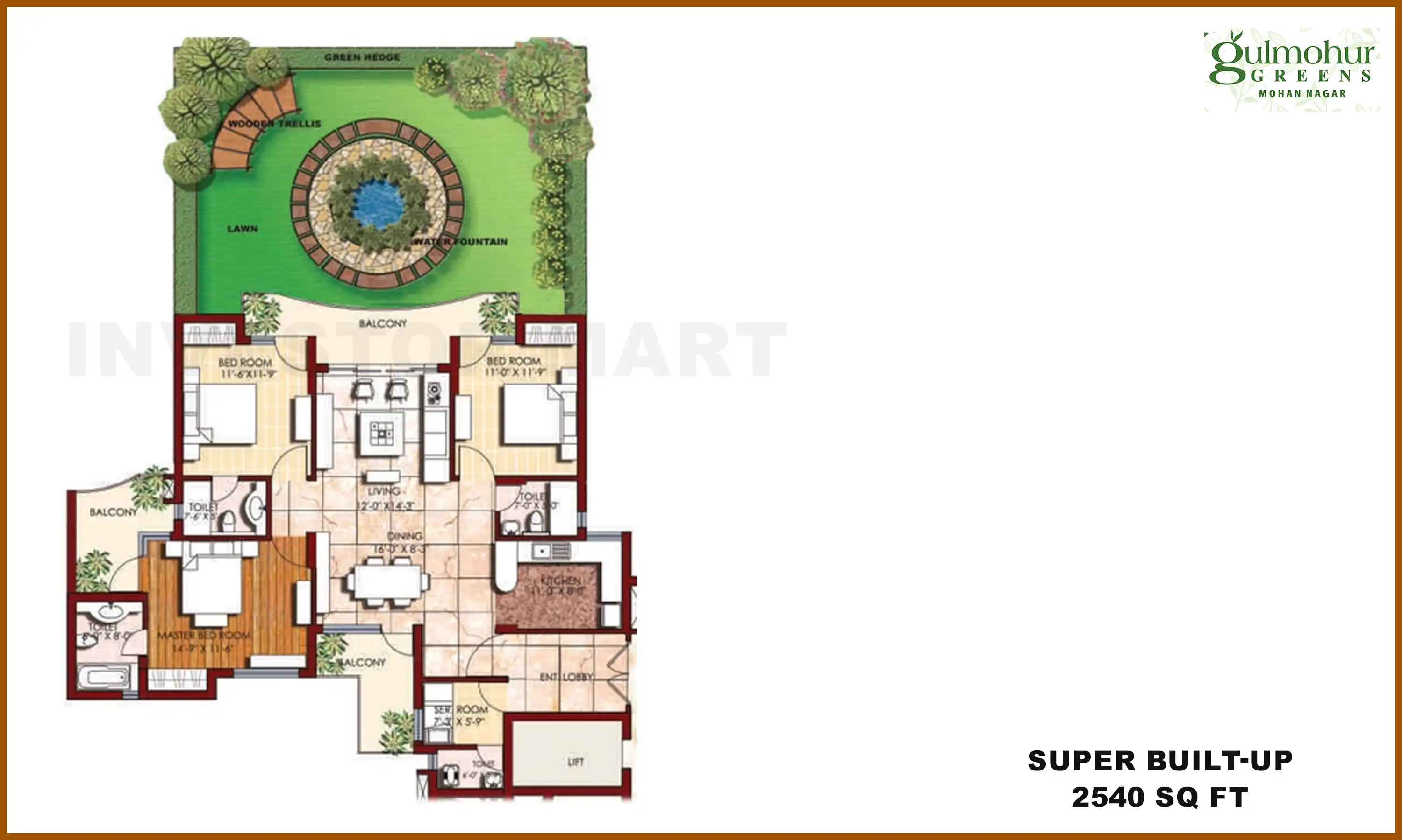 2540 Sqft
