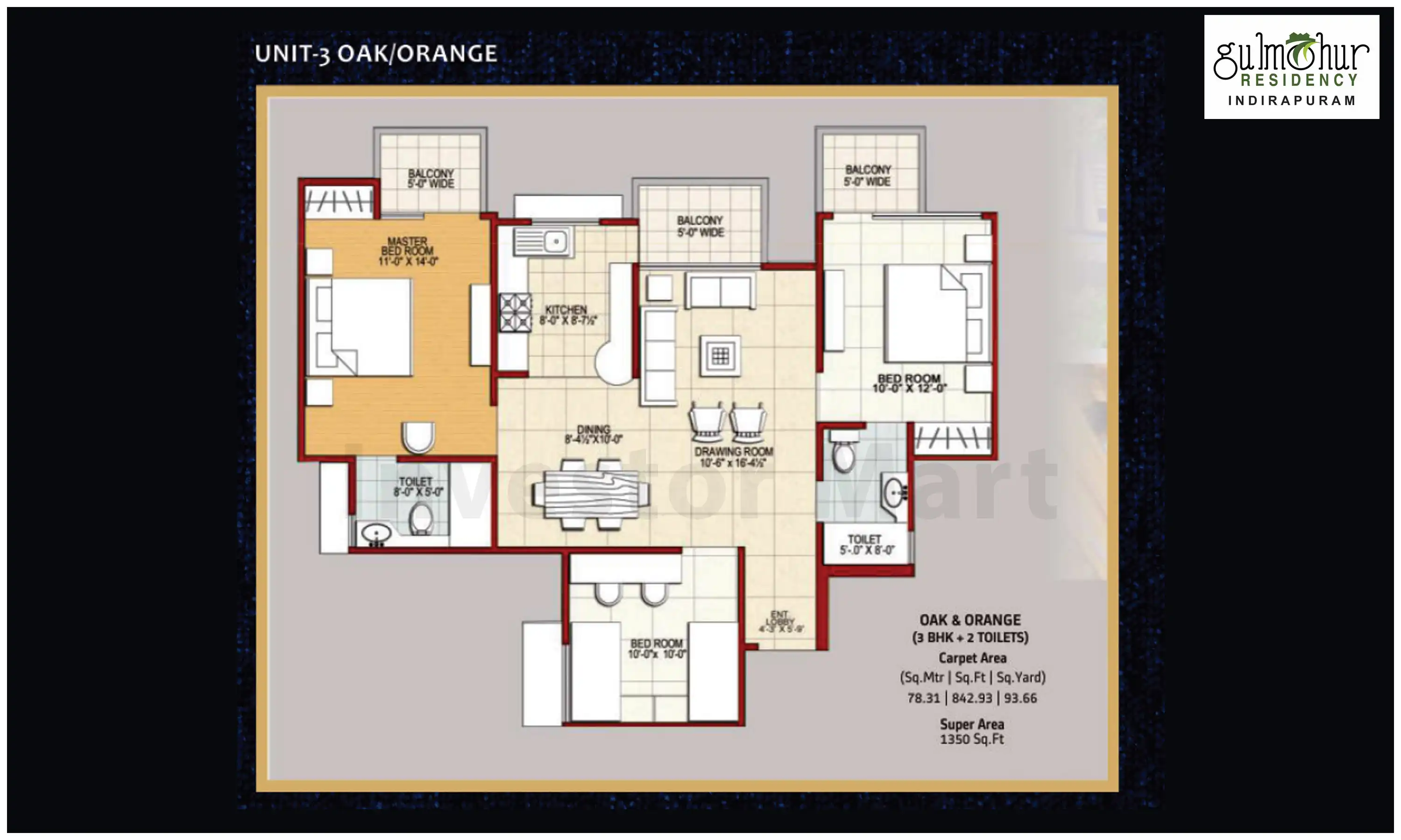 1350 Sqft