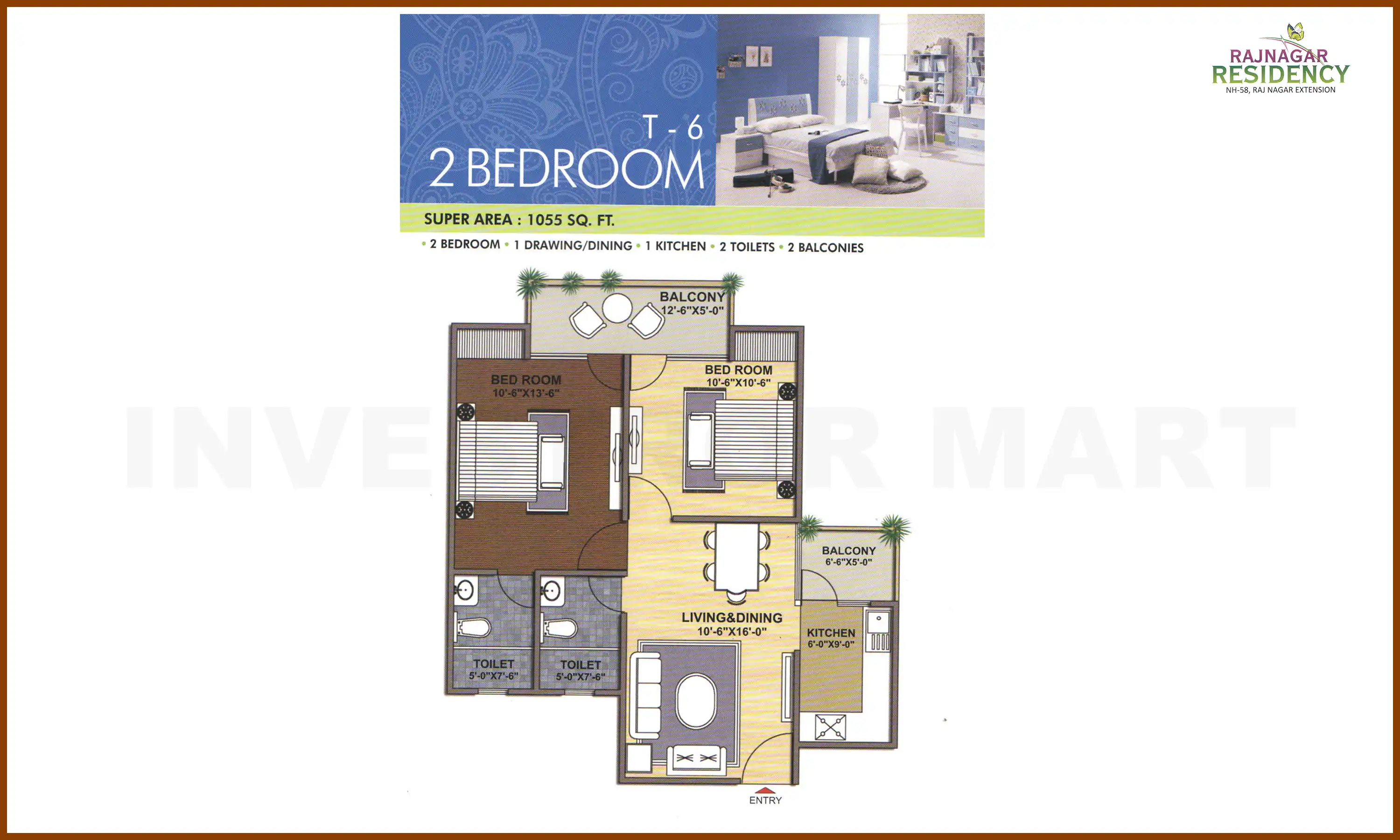 1055 Sqft