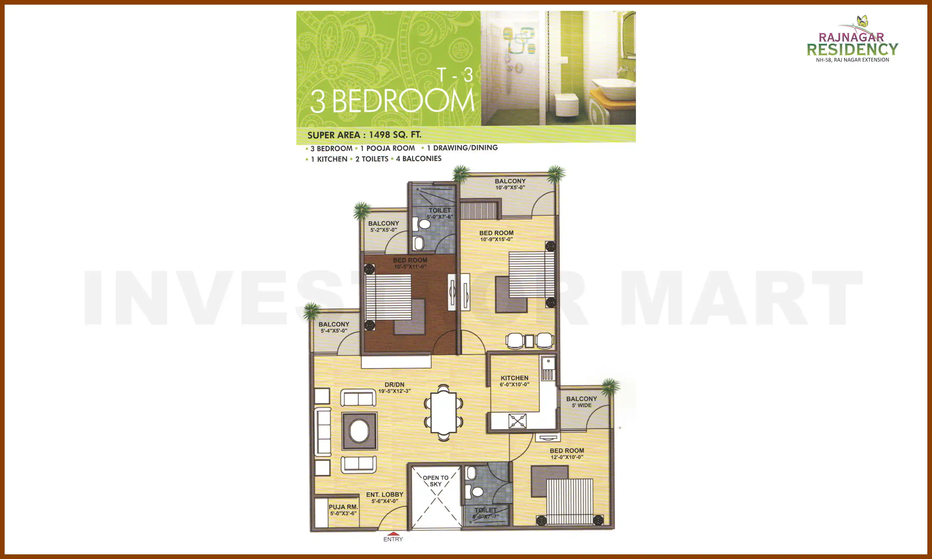1498 Sqft
