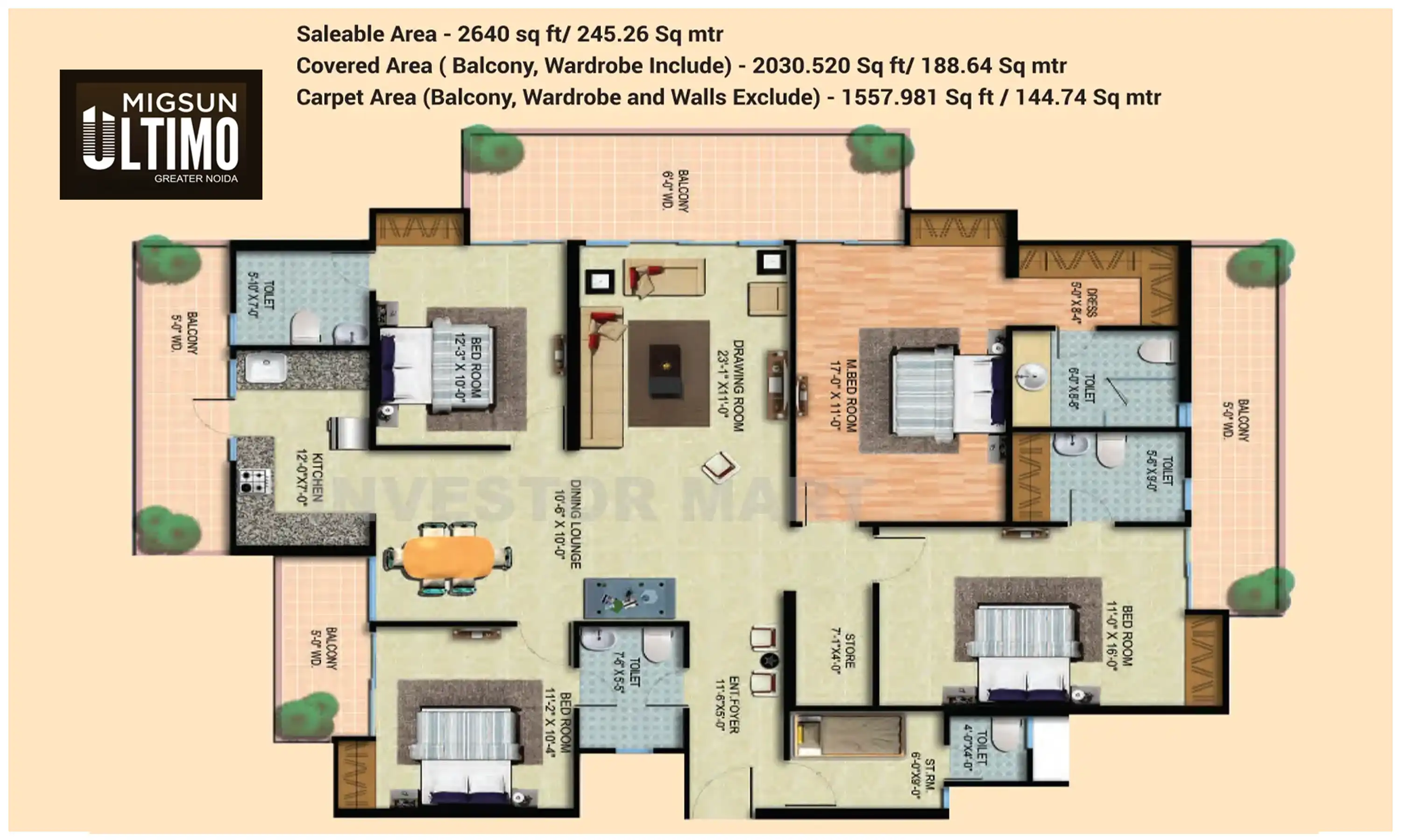 2640 Sqft