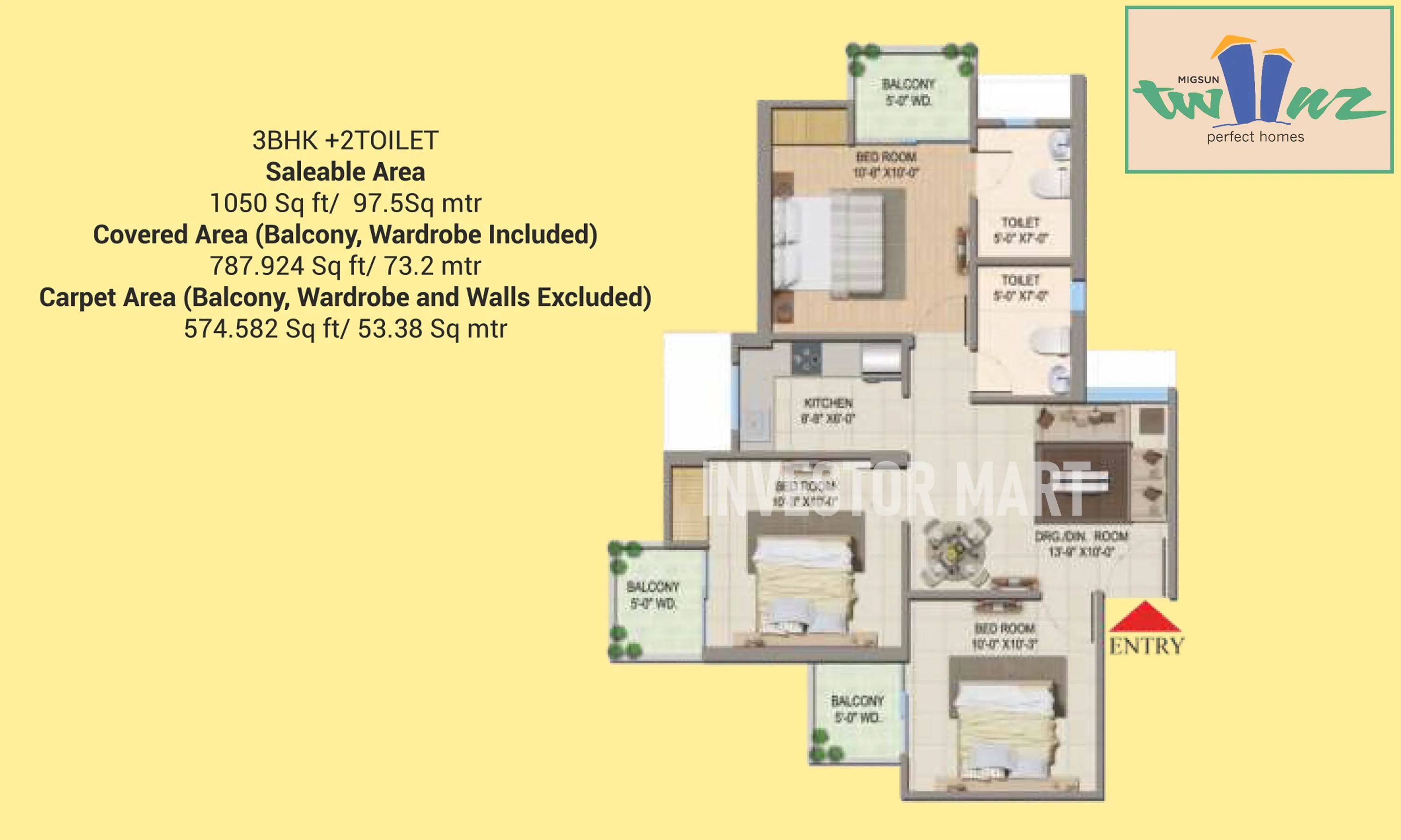 574 Sqft