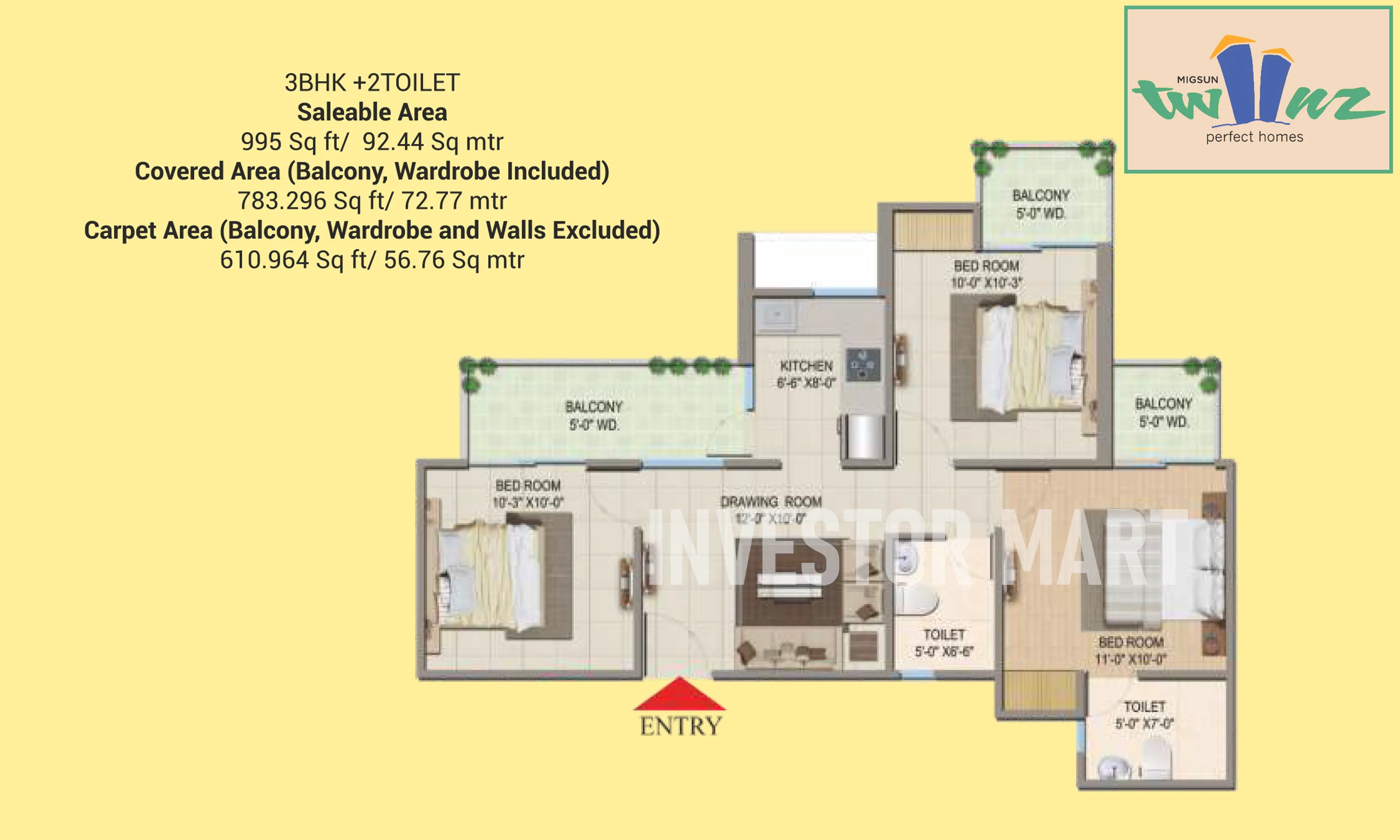 610 Sqft