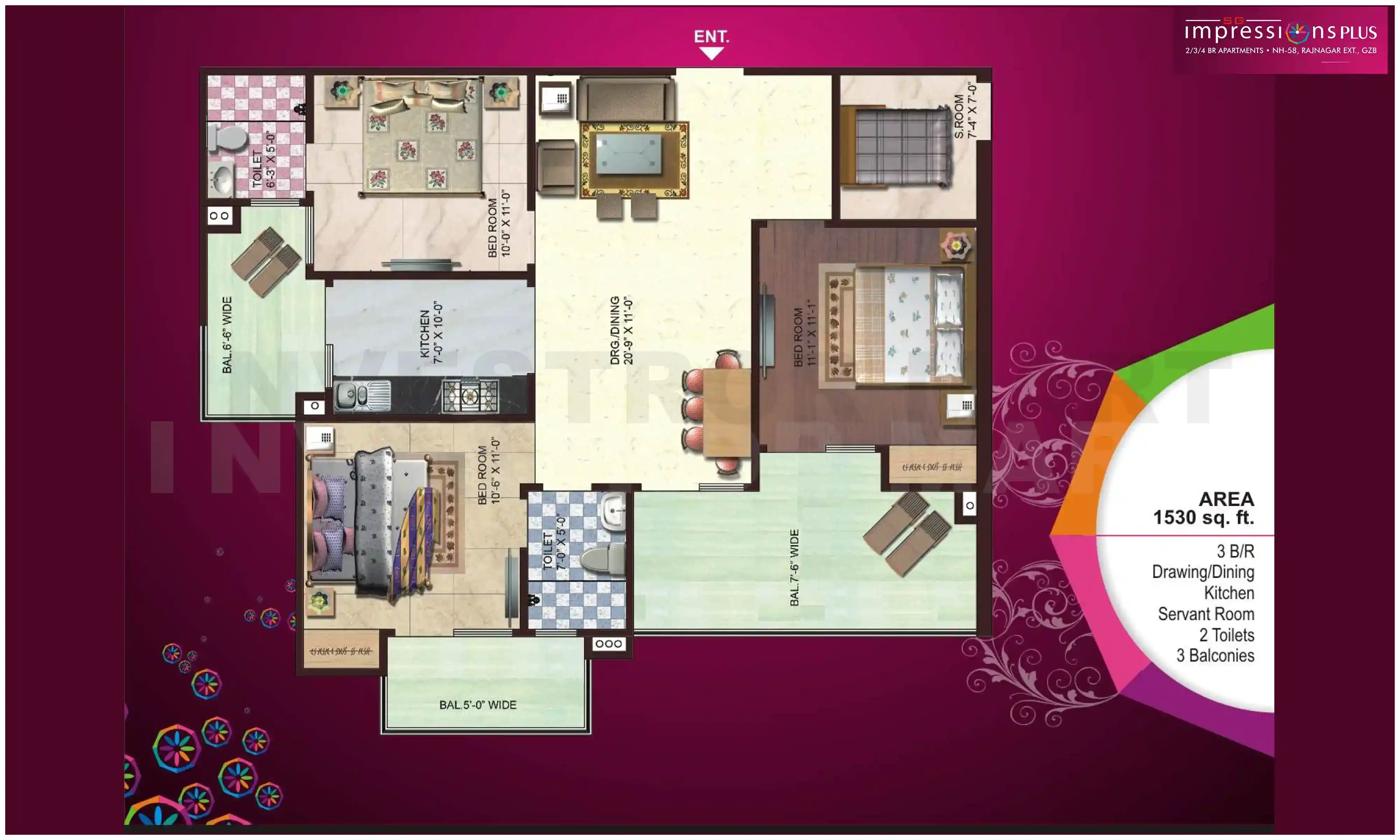 1530 Sqft