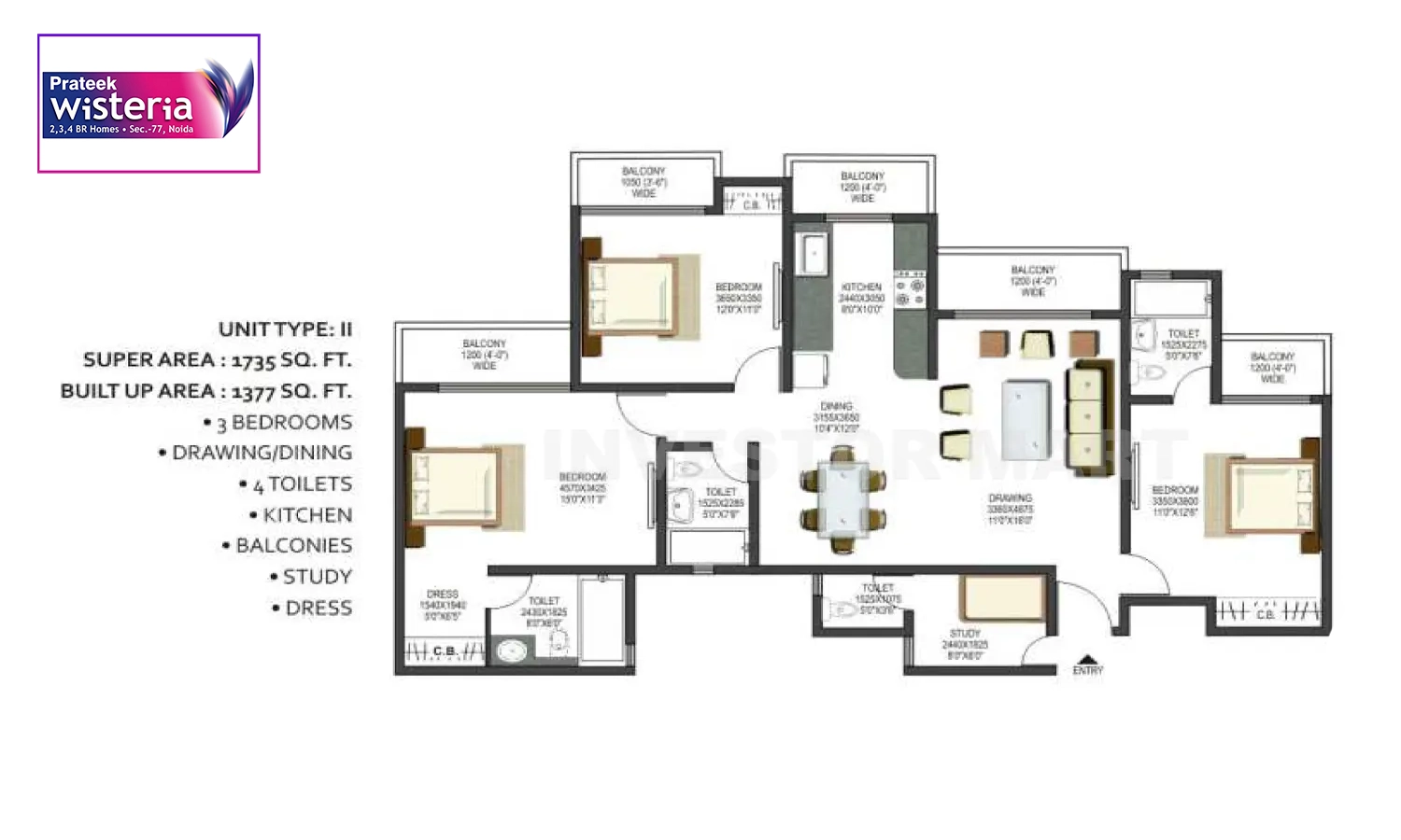 1735 Sqft