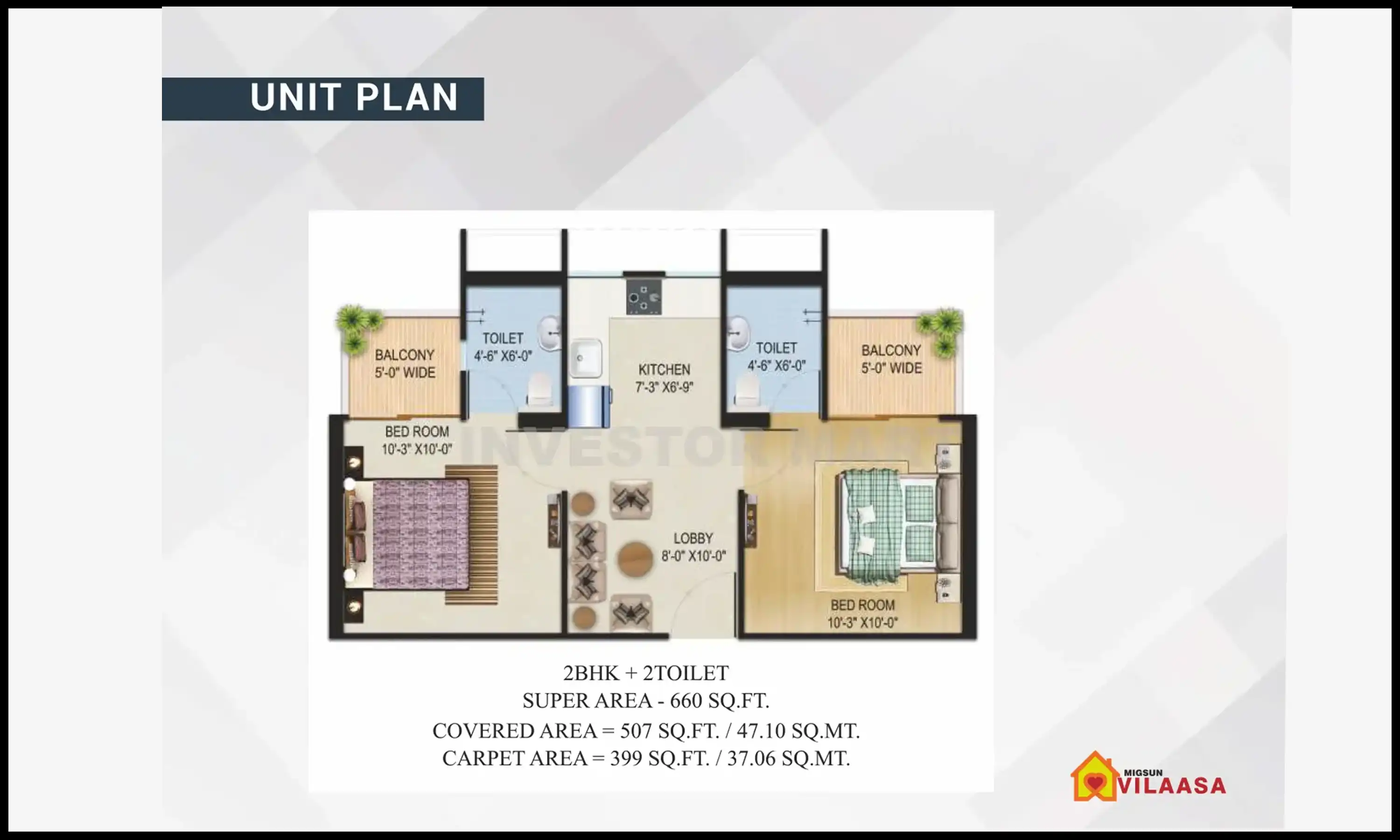 660 Sqft