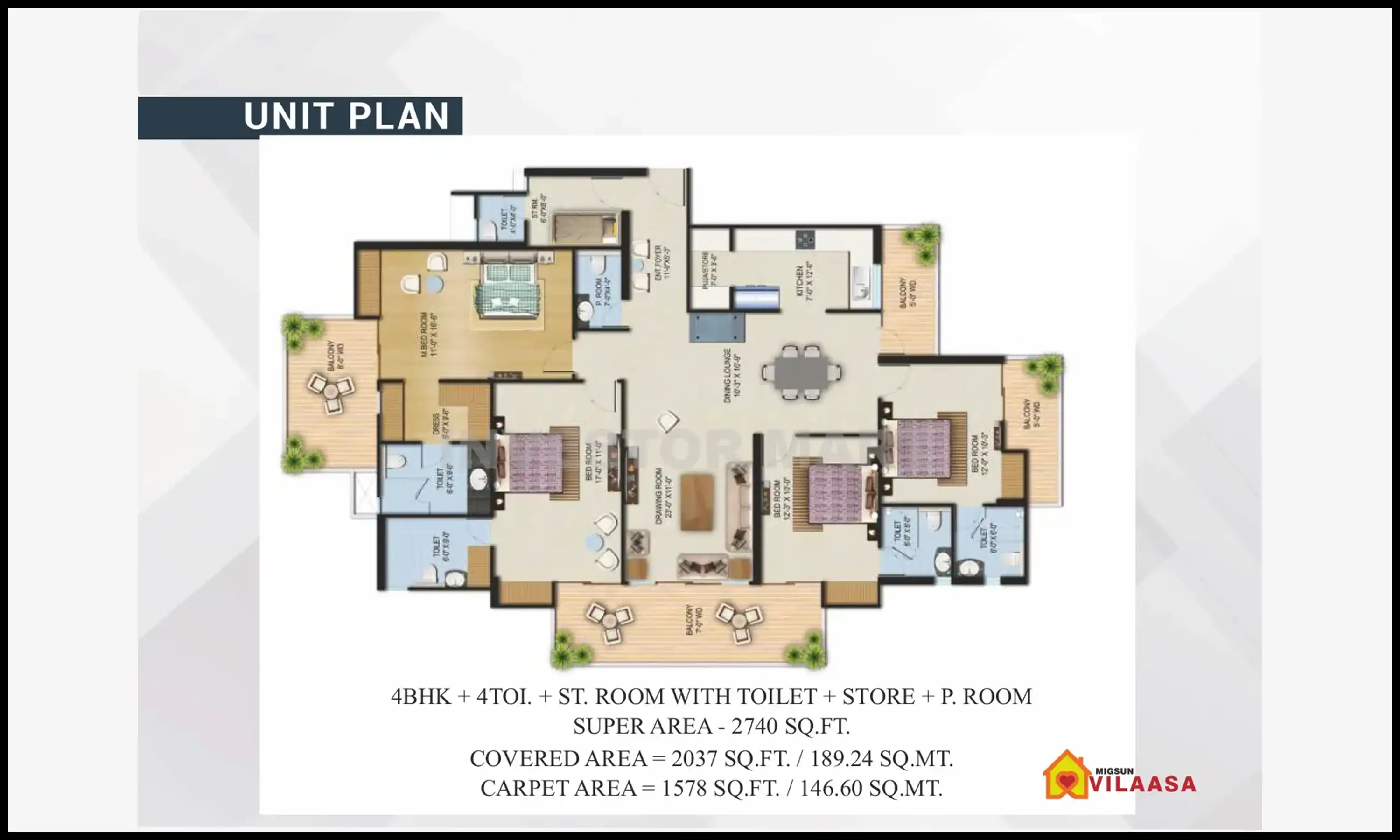 2740 Sqft