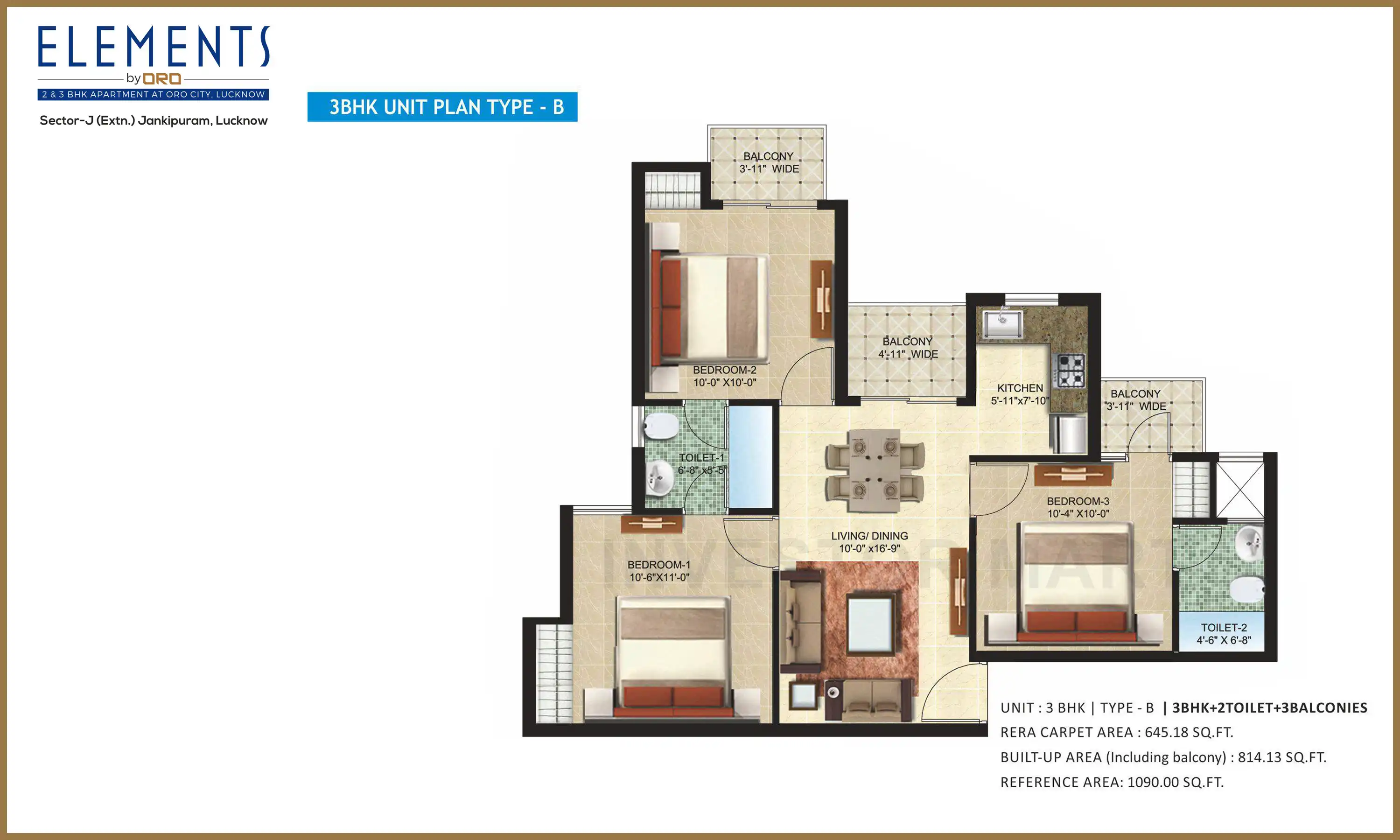 1090 Sqft