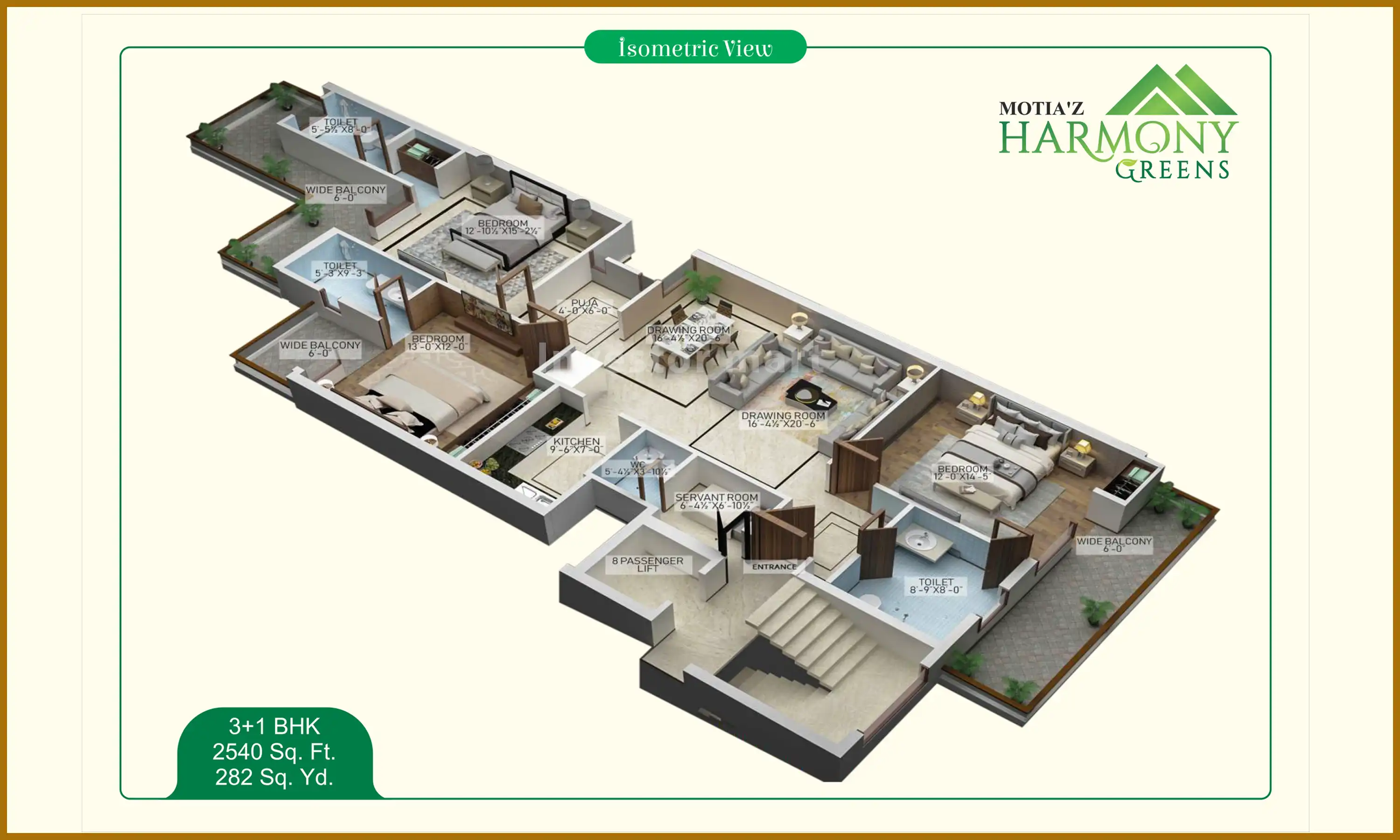 2580 Sqft