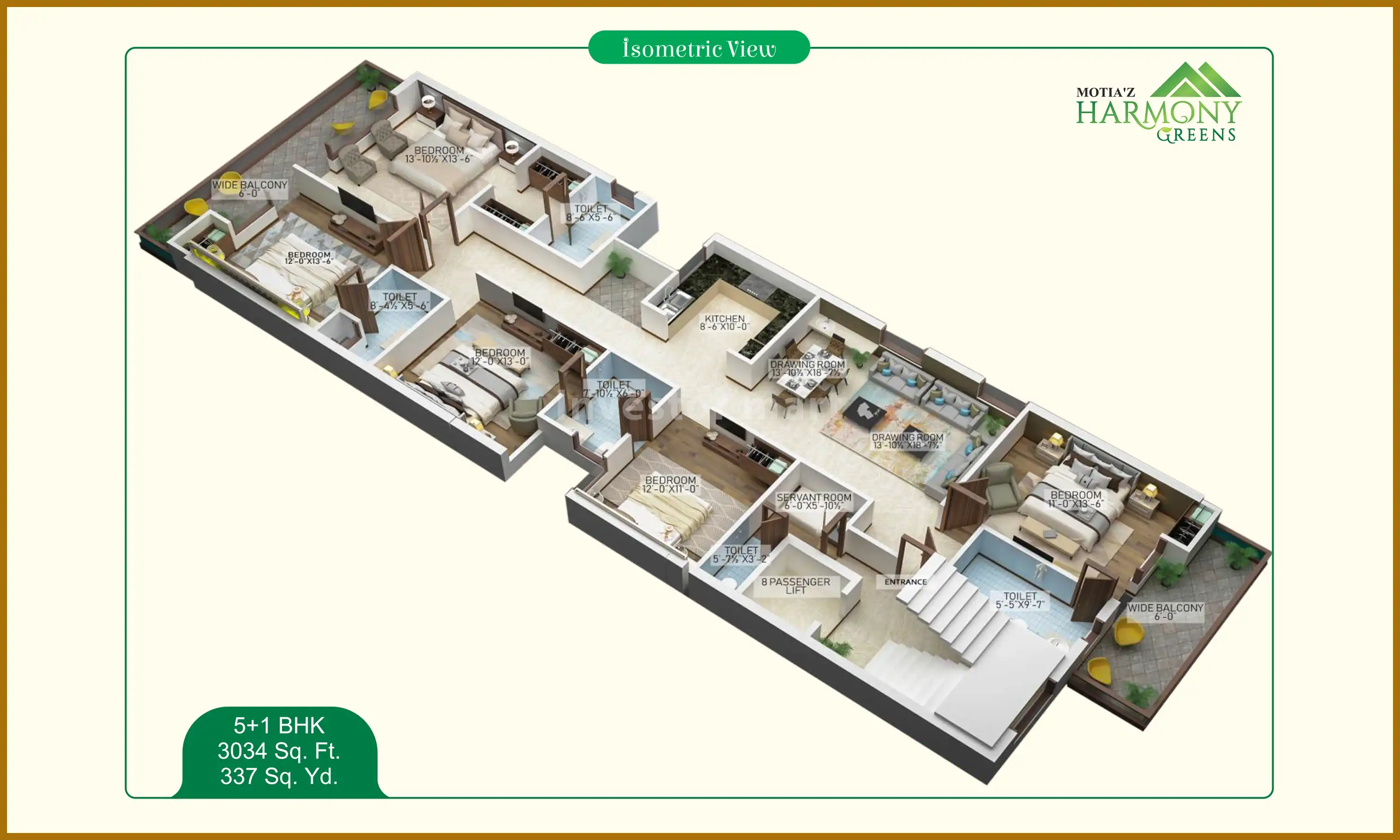 3034 Sqft
