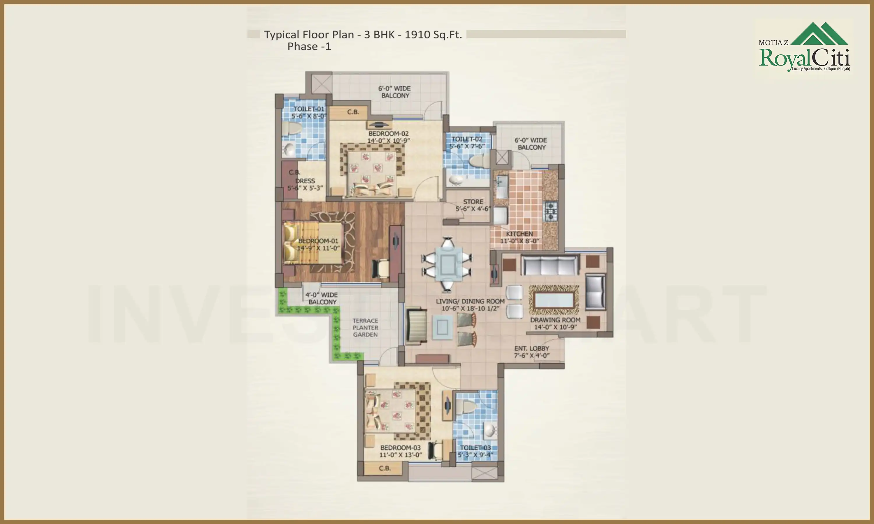 1910 Sqft