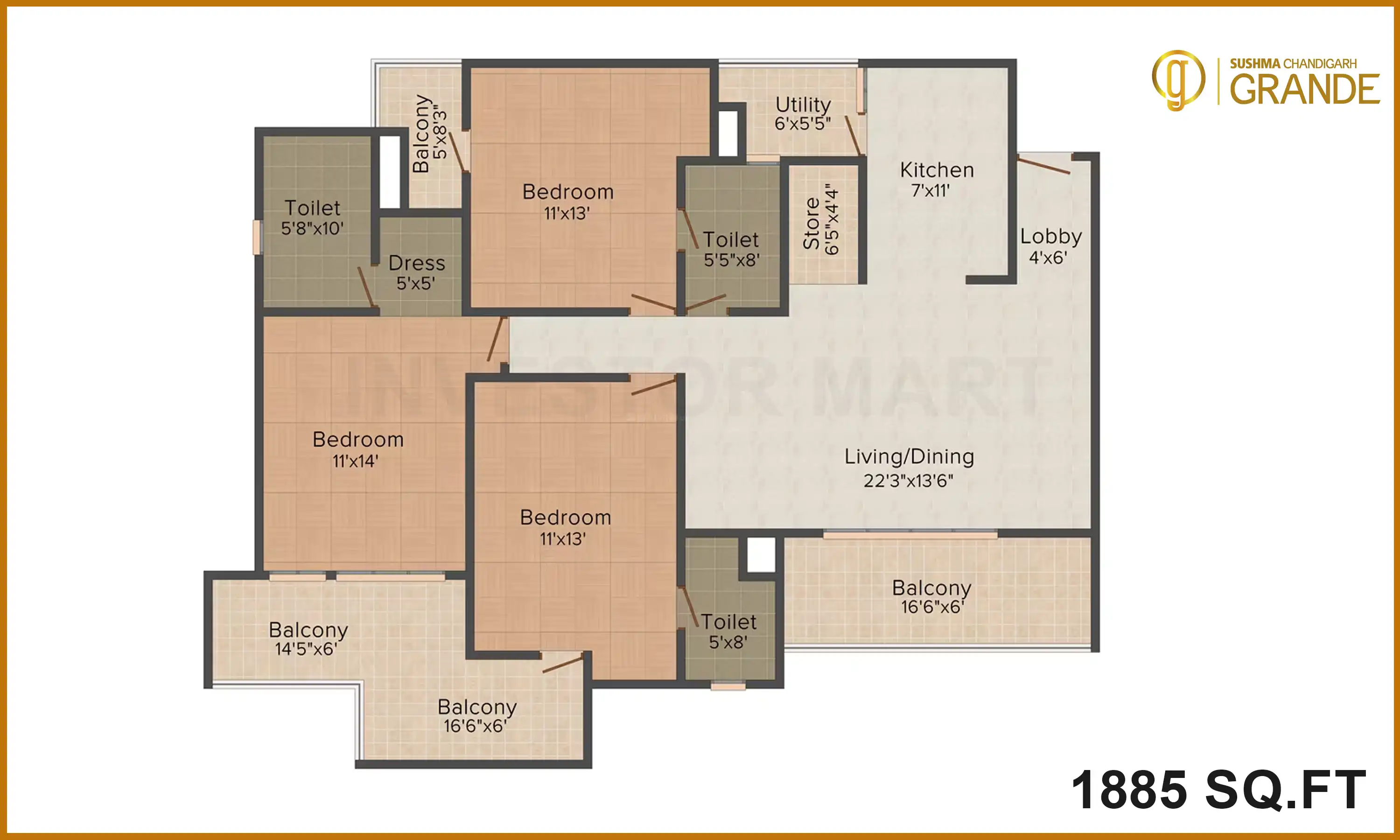 1885 Sqft