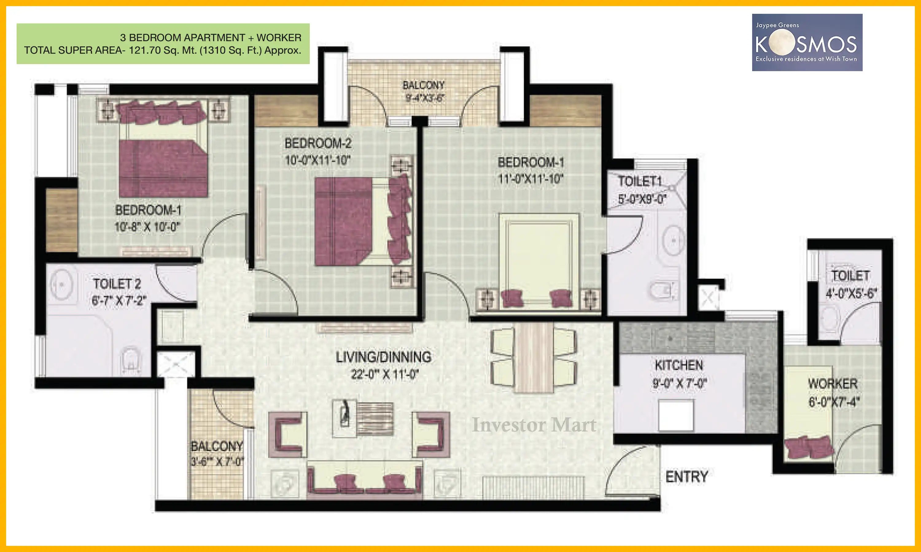 1310 Sqft