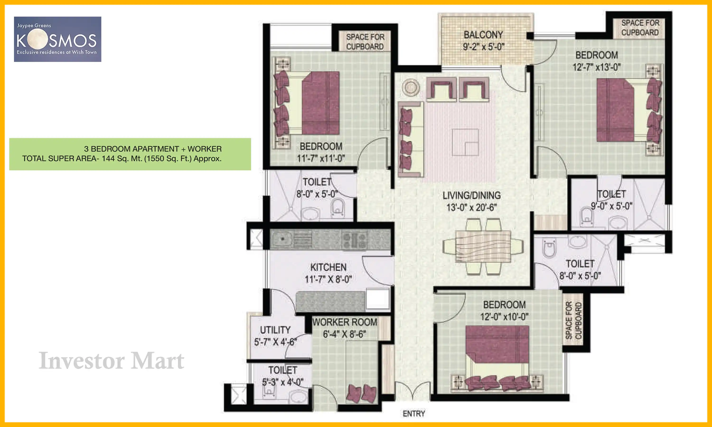 1550 Sqft