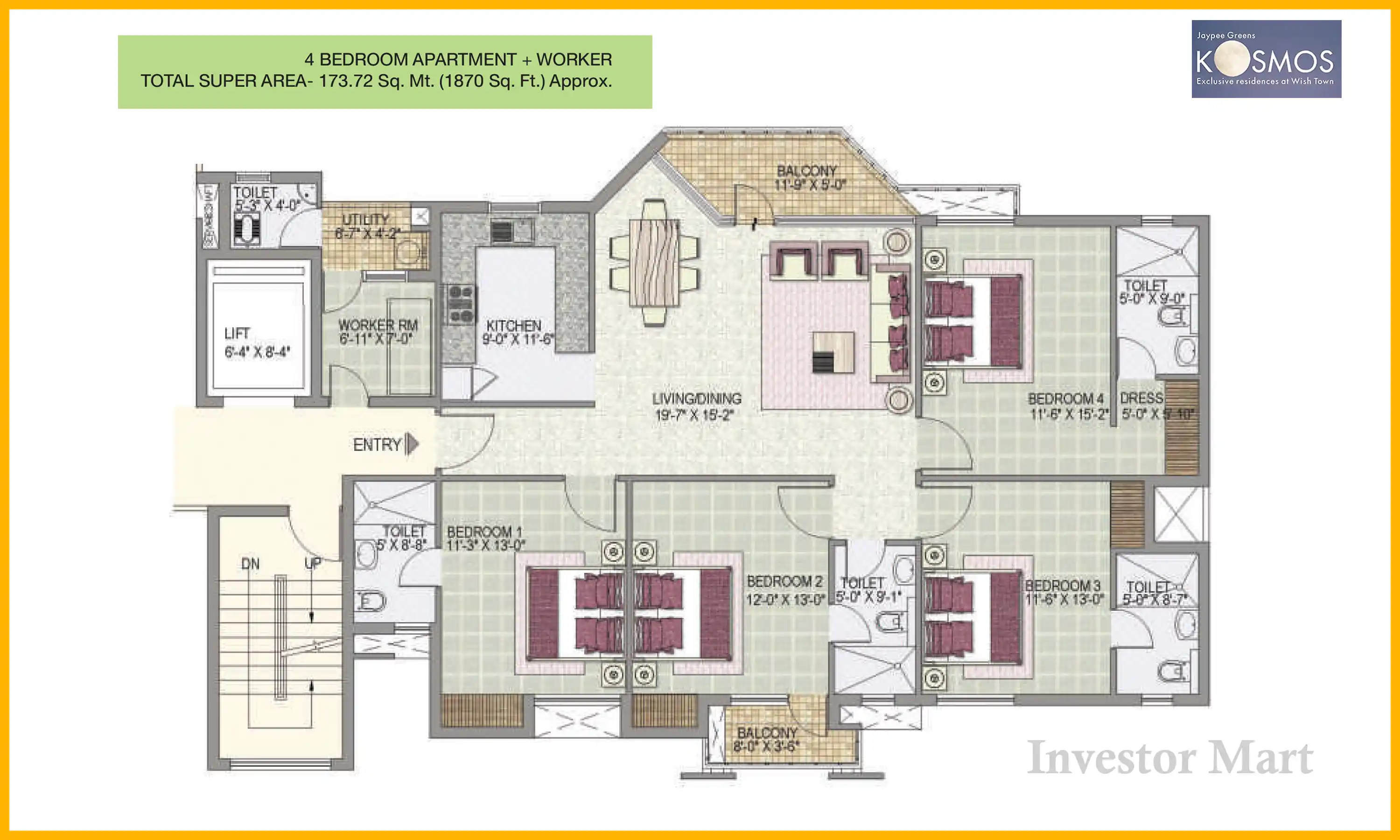 1870 Sqft