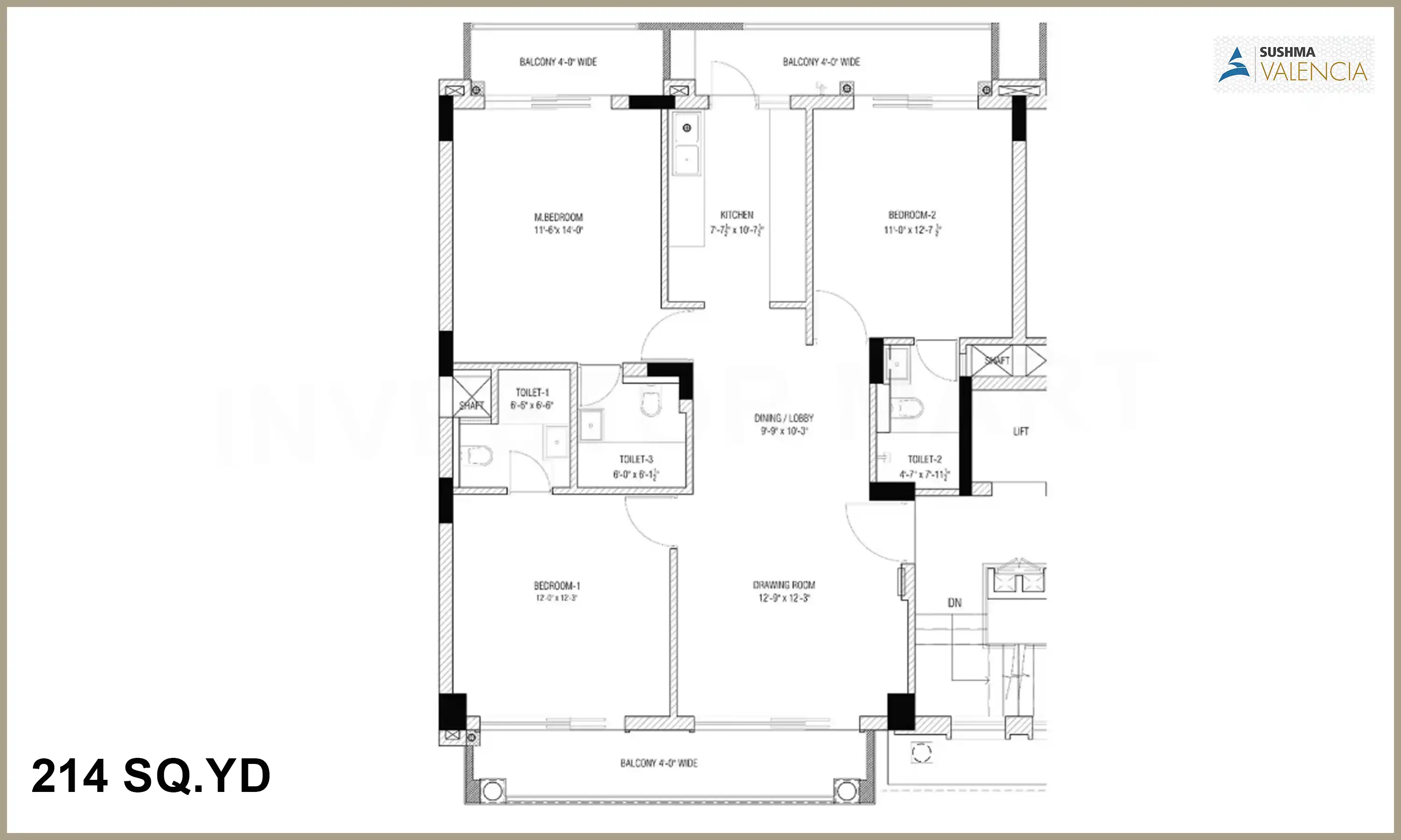 214 Sqft
