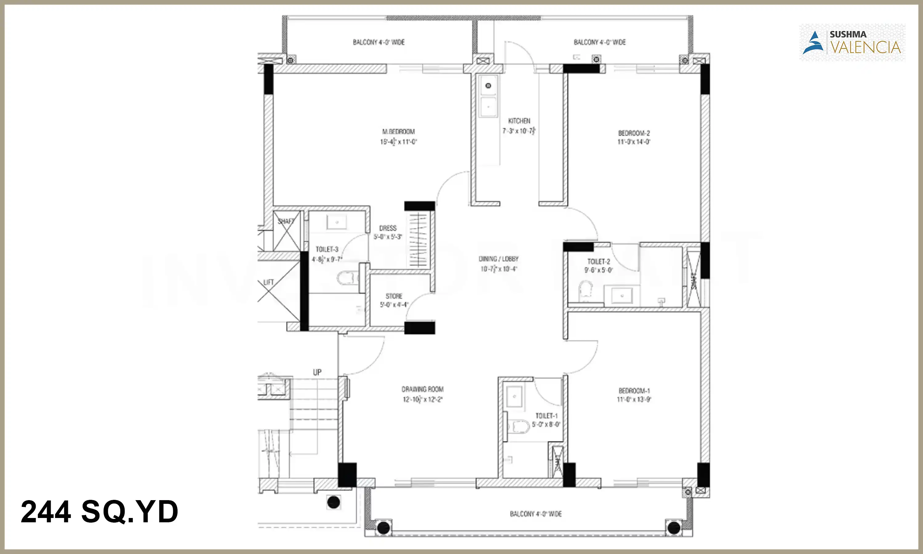244 Sqft