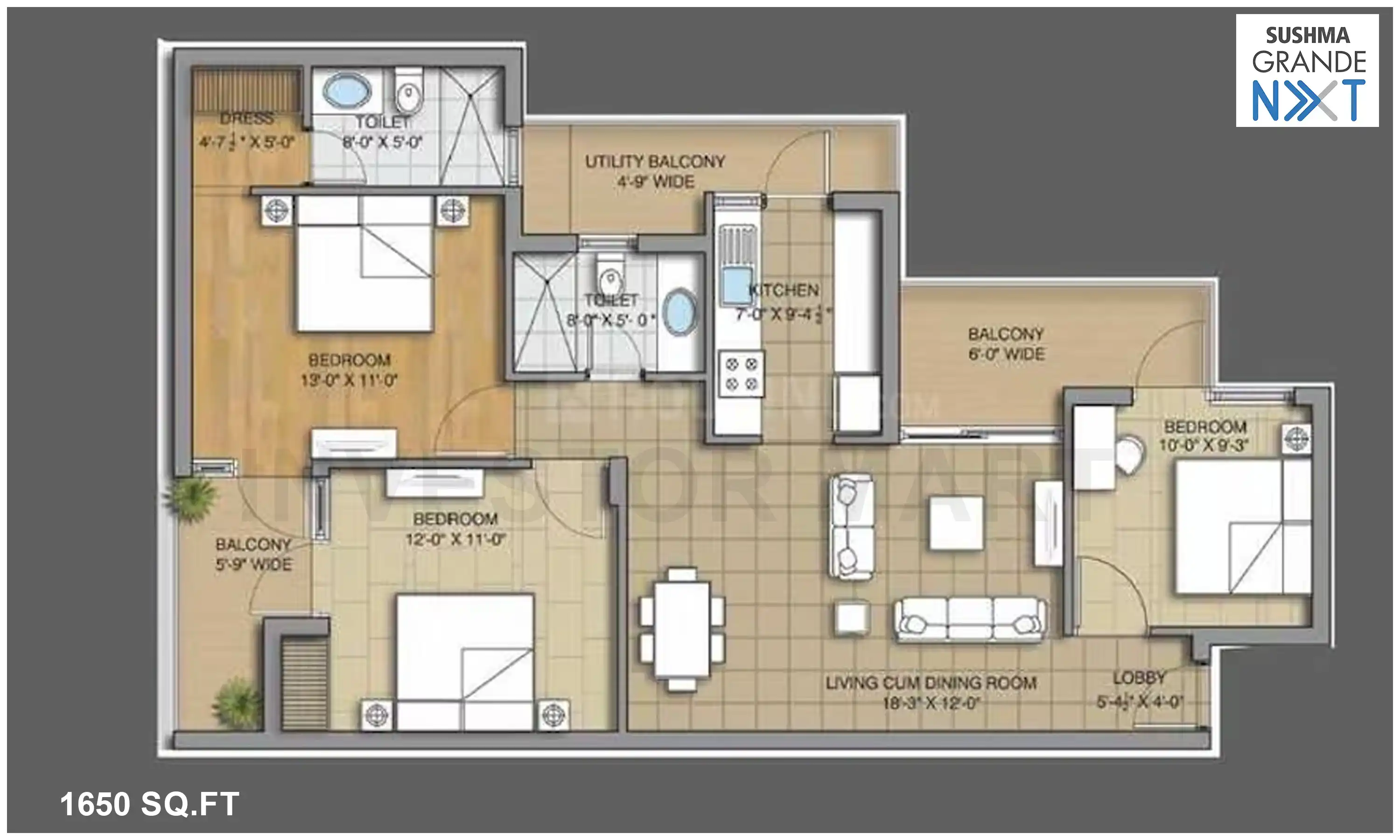 1650 Sqft