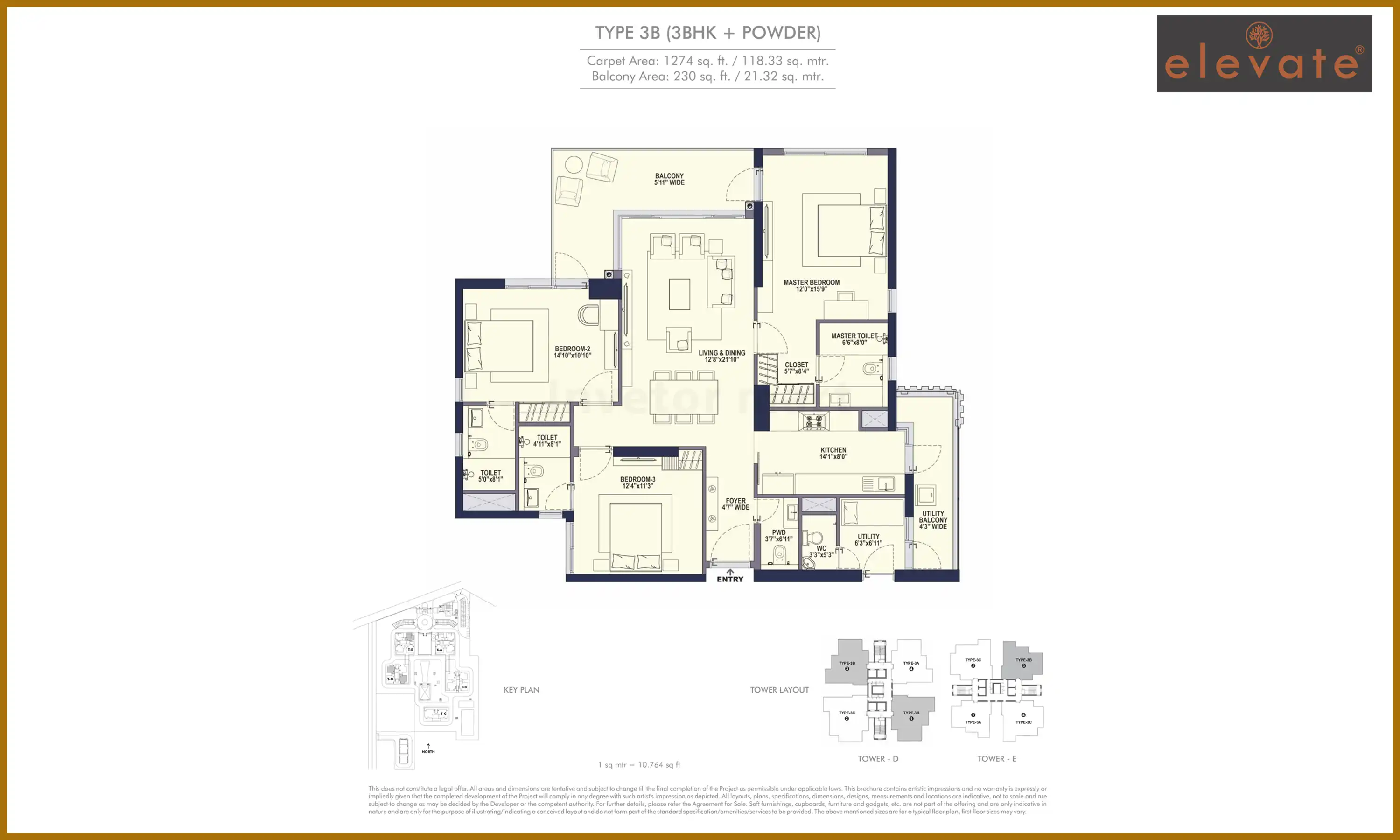 1274 Sqft