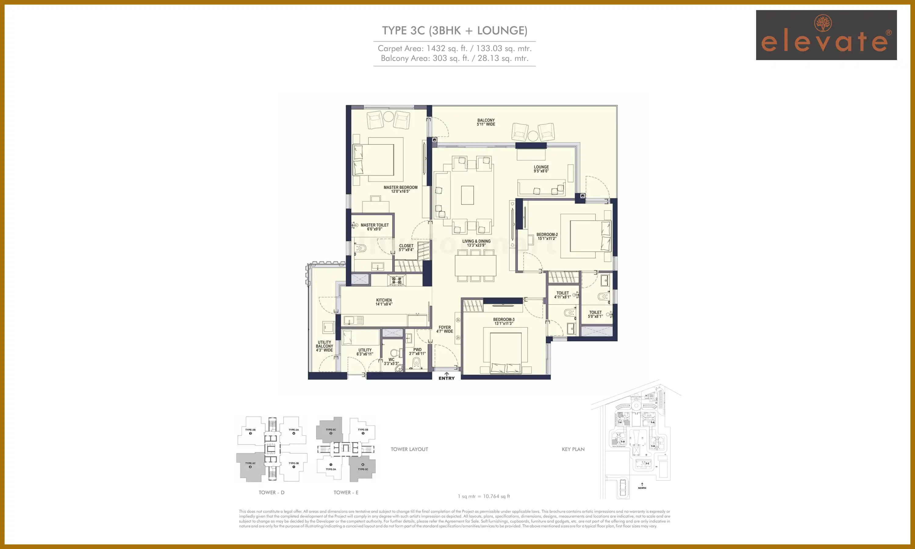 1432 Sqft