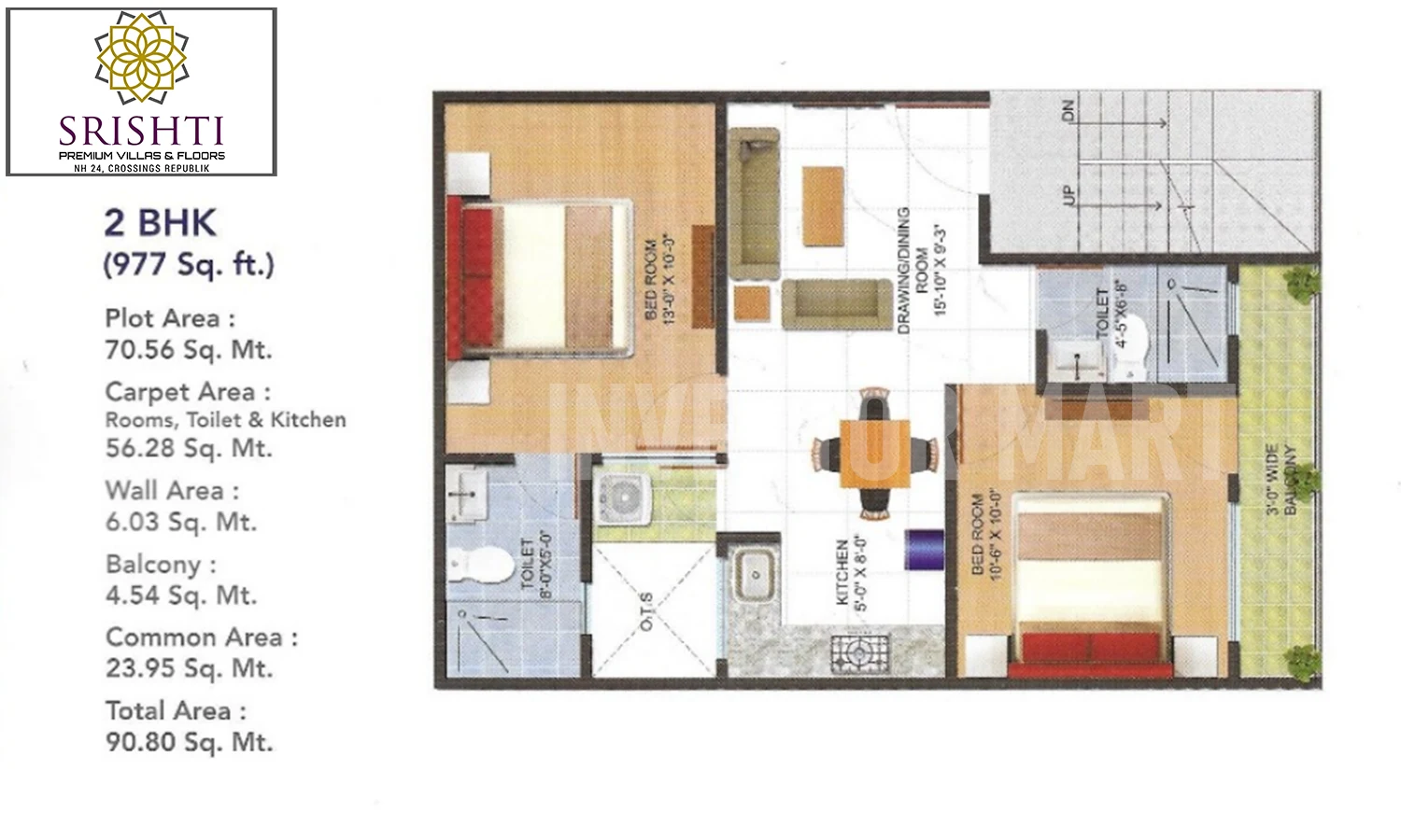 977 Sqft