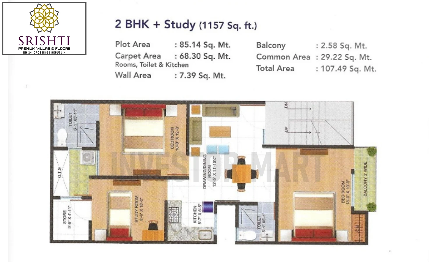 1157 Sqft