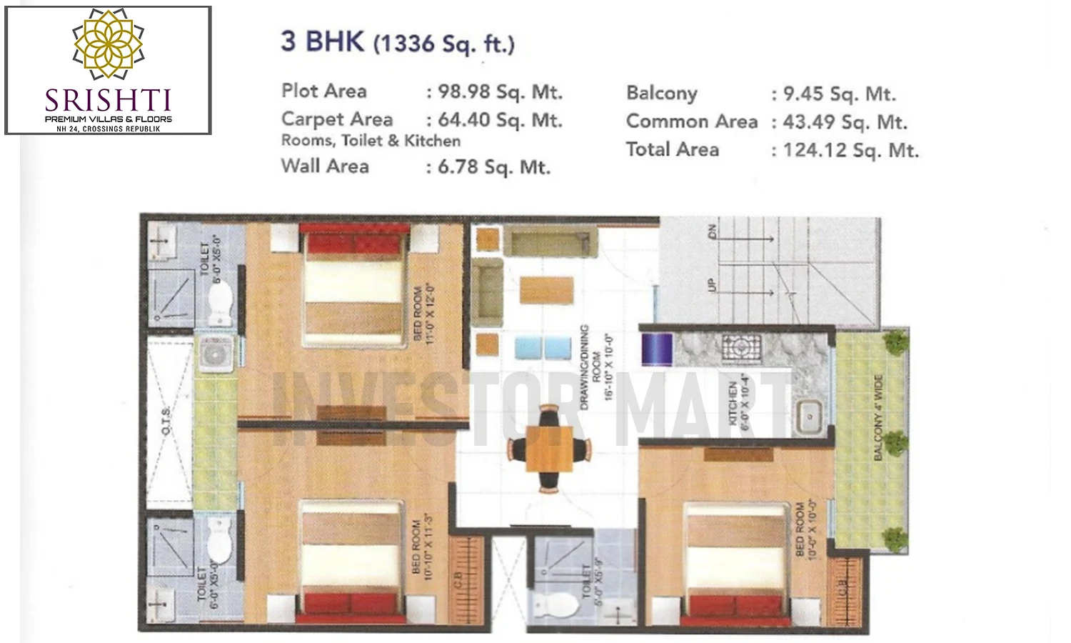 1336 Sqft