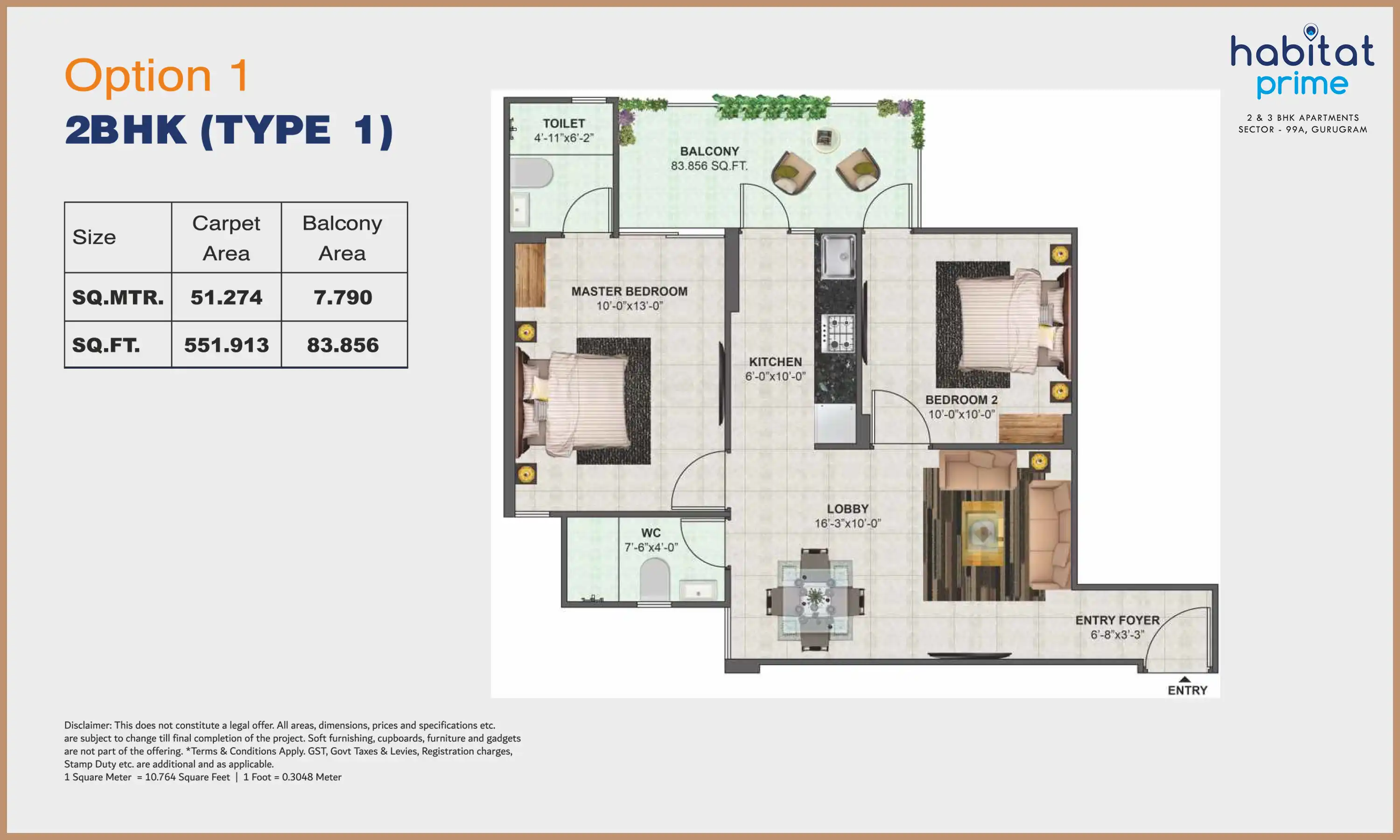 552 Sqft