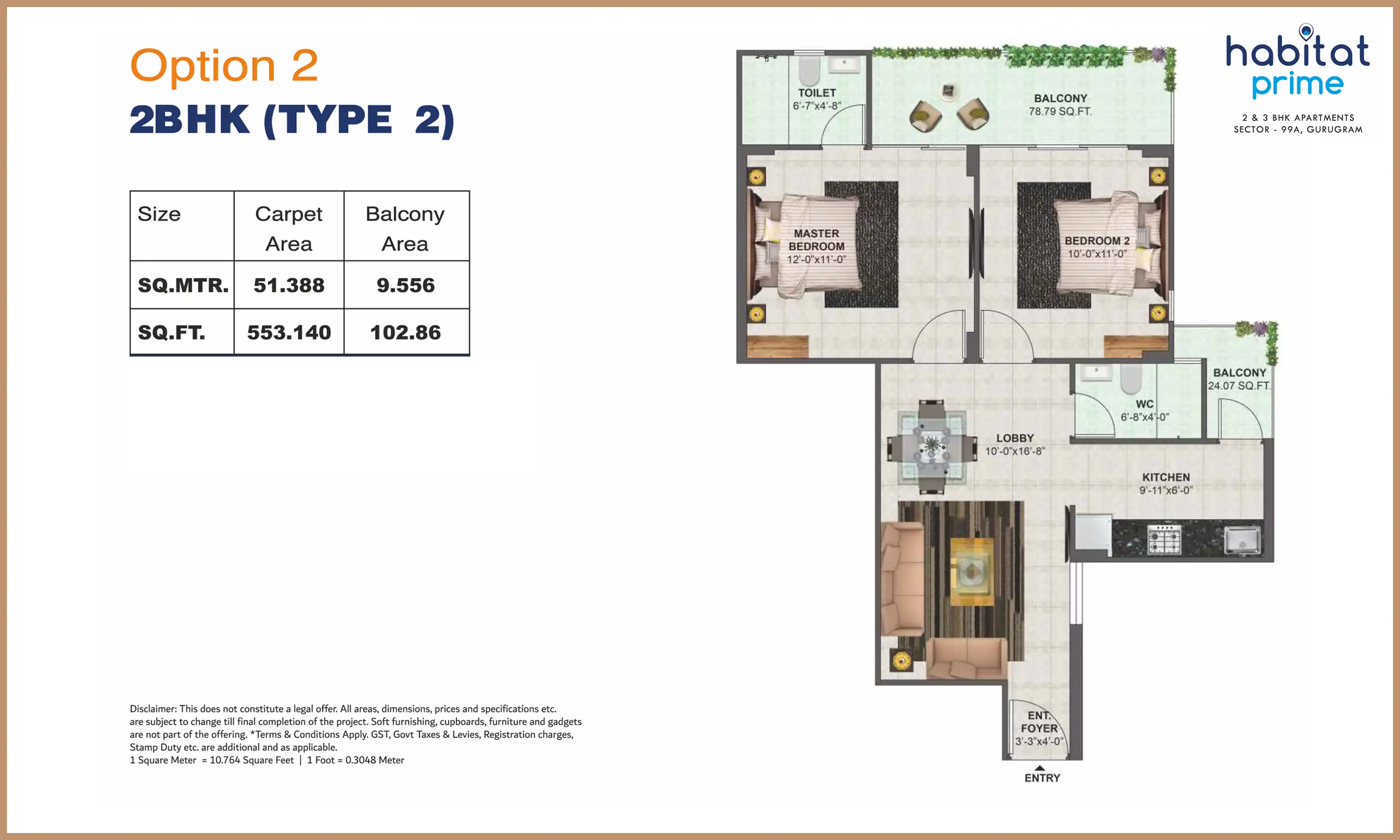 554 Sqft
