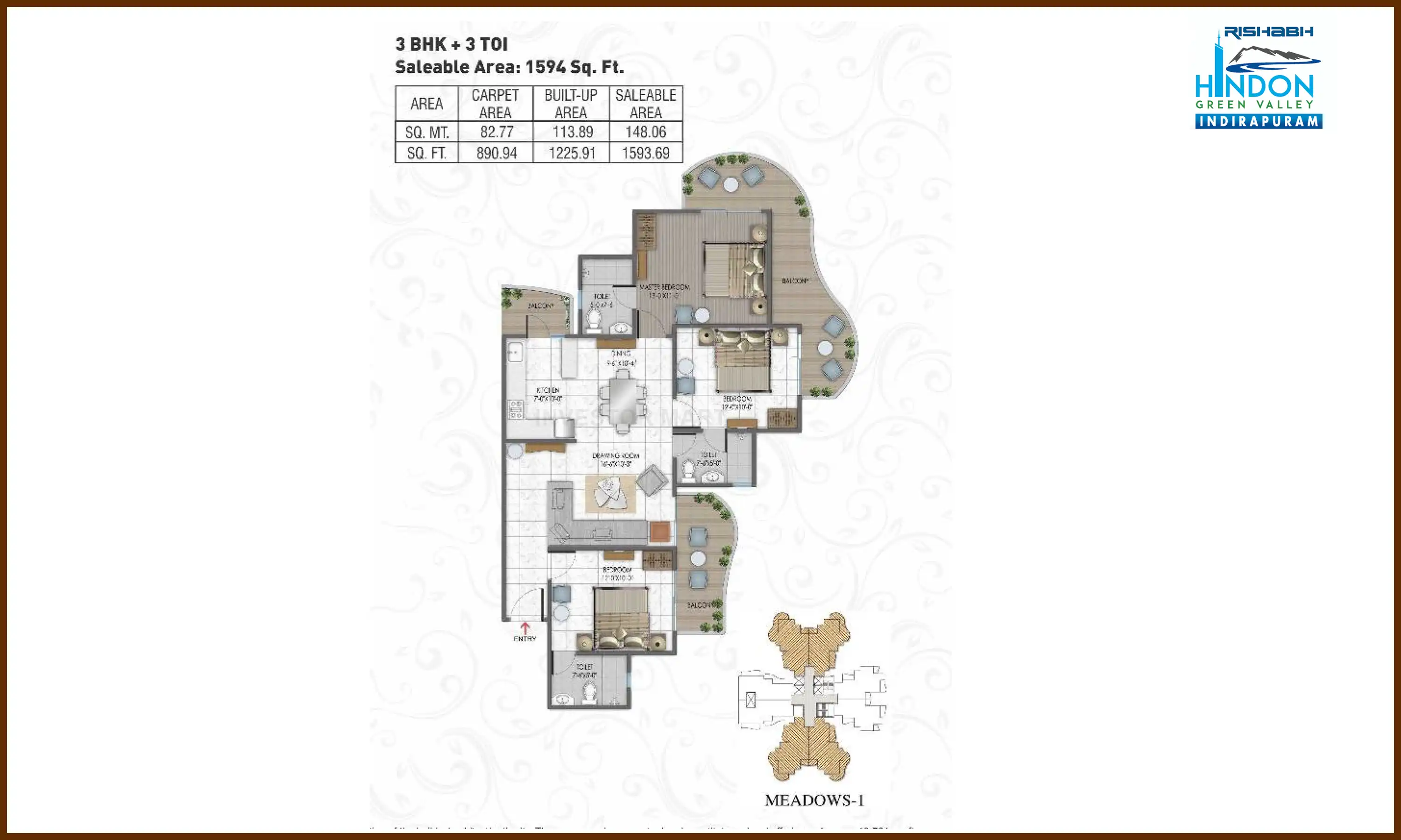 1594 Sqft