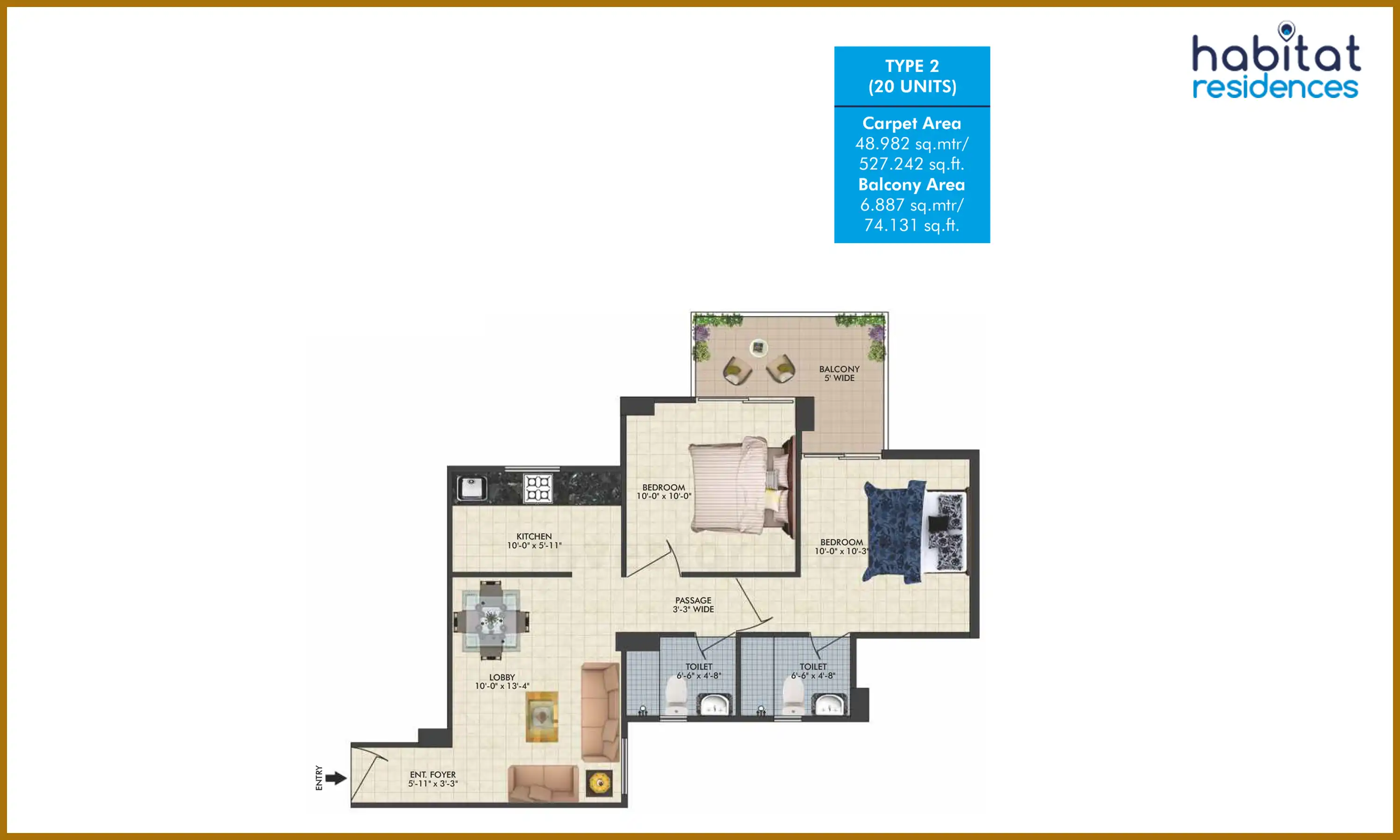 527 Sqft