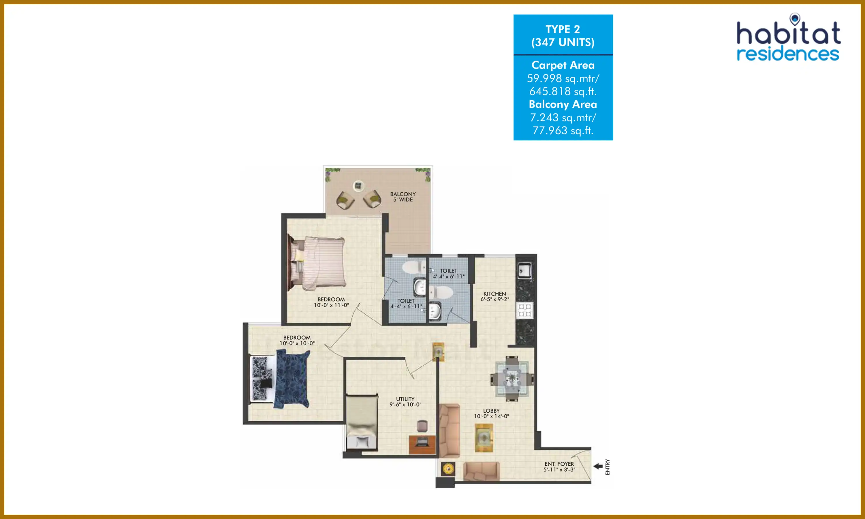 646 Sqft