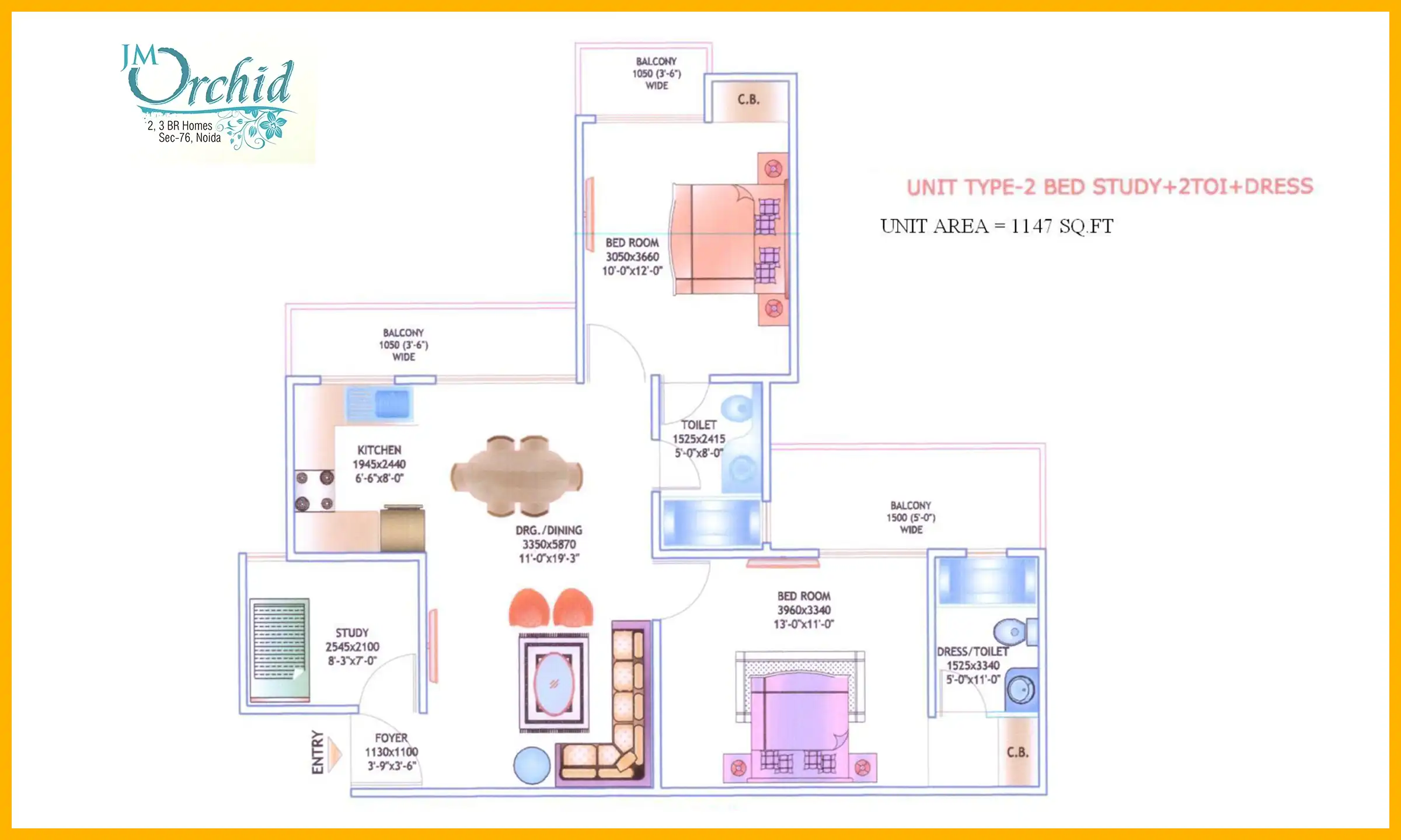 1147 Sqft
