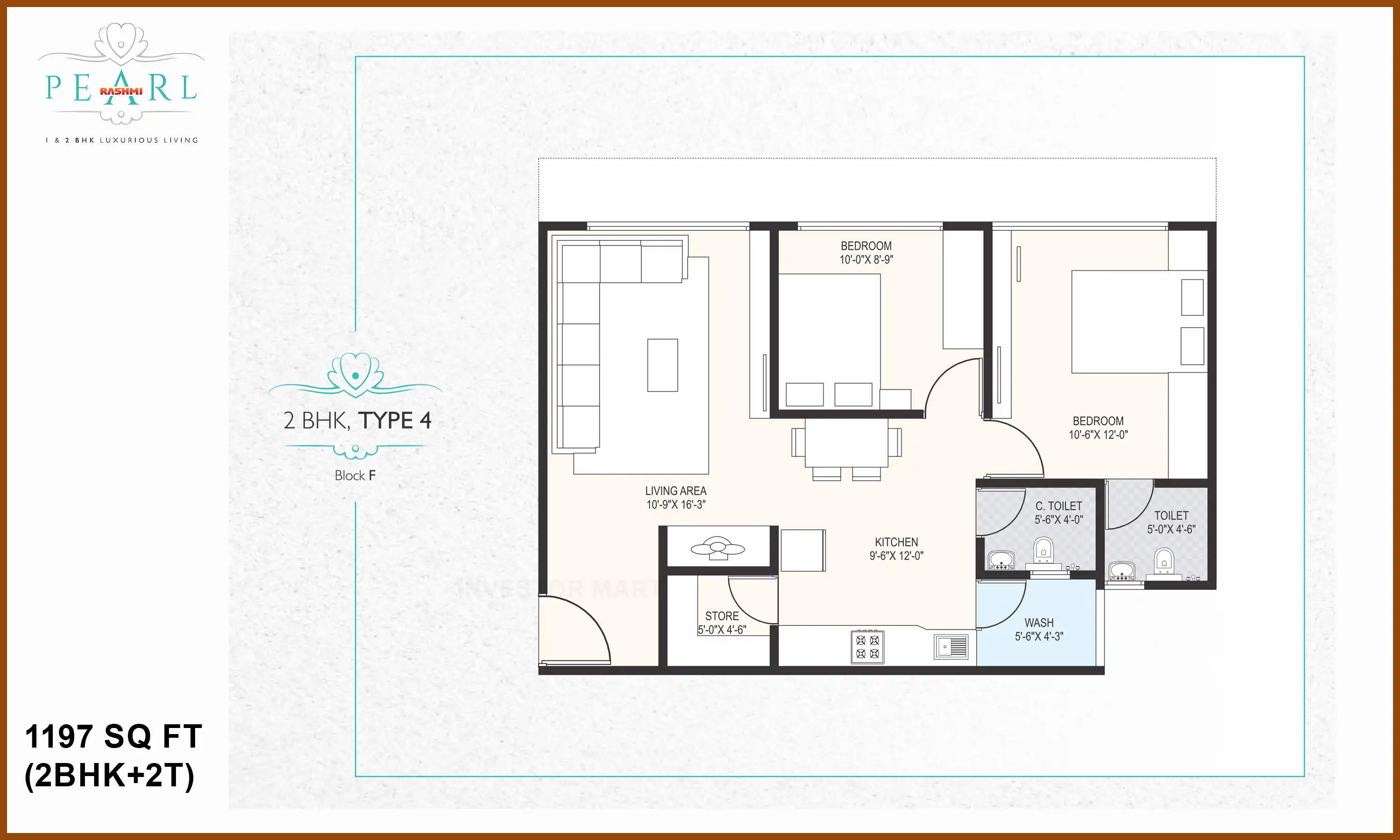 1197 Sqft