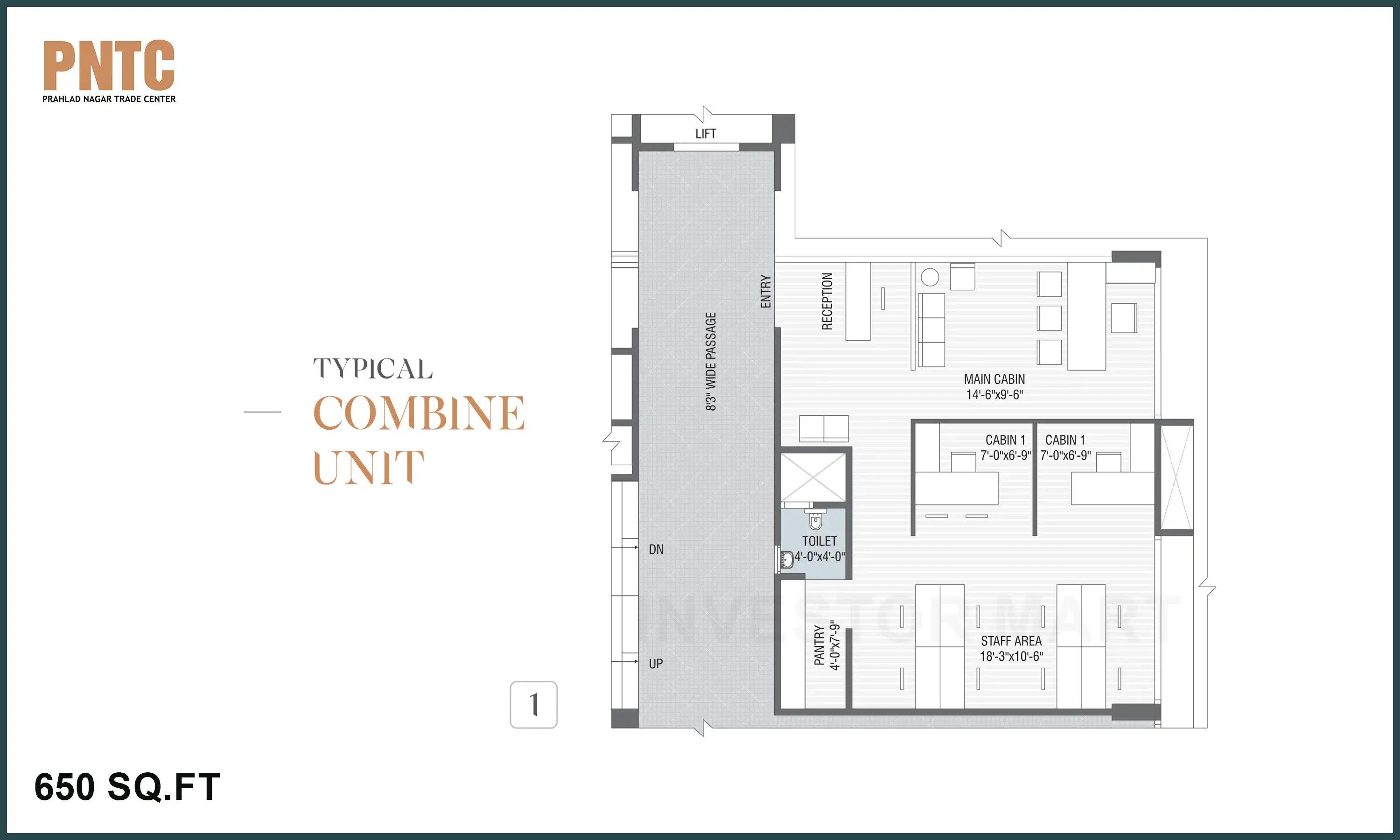 650 Sqft