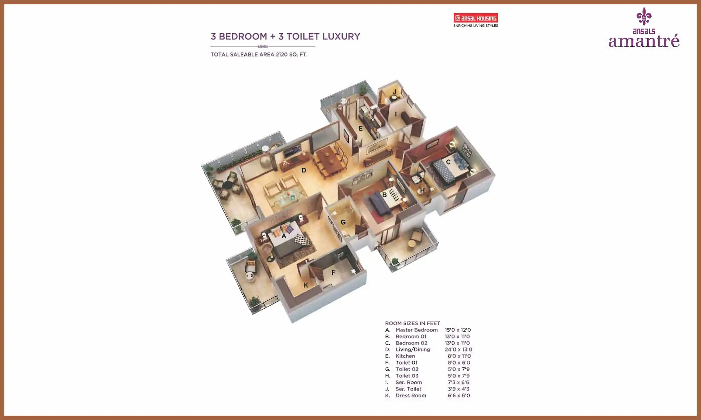 2120 Sqft