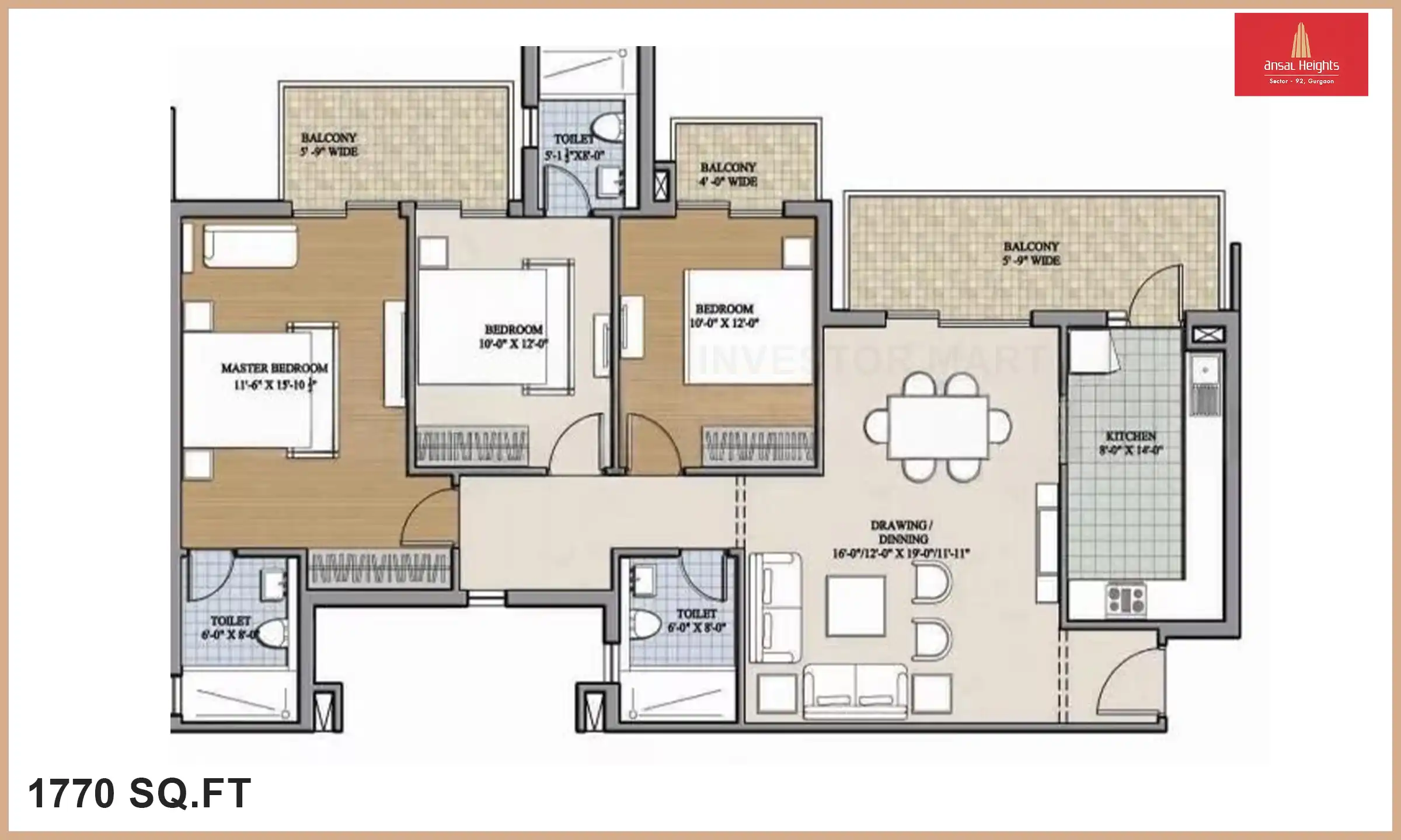 1770 Sqft