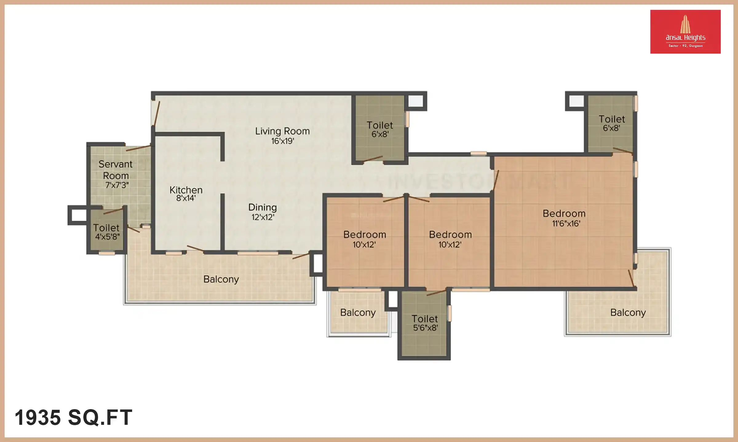 1935 Sqft